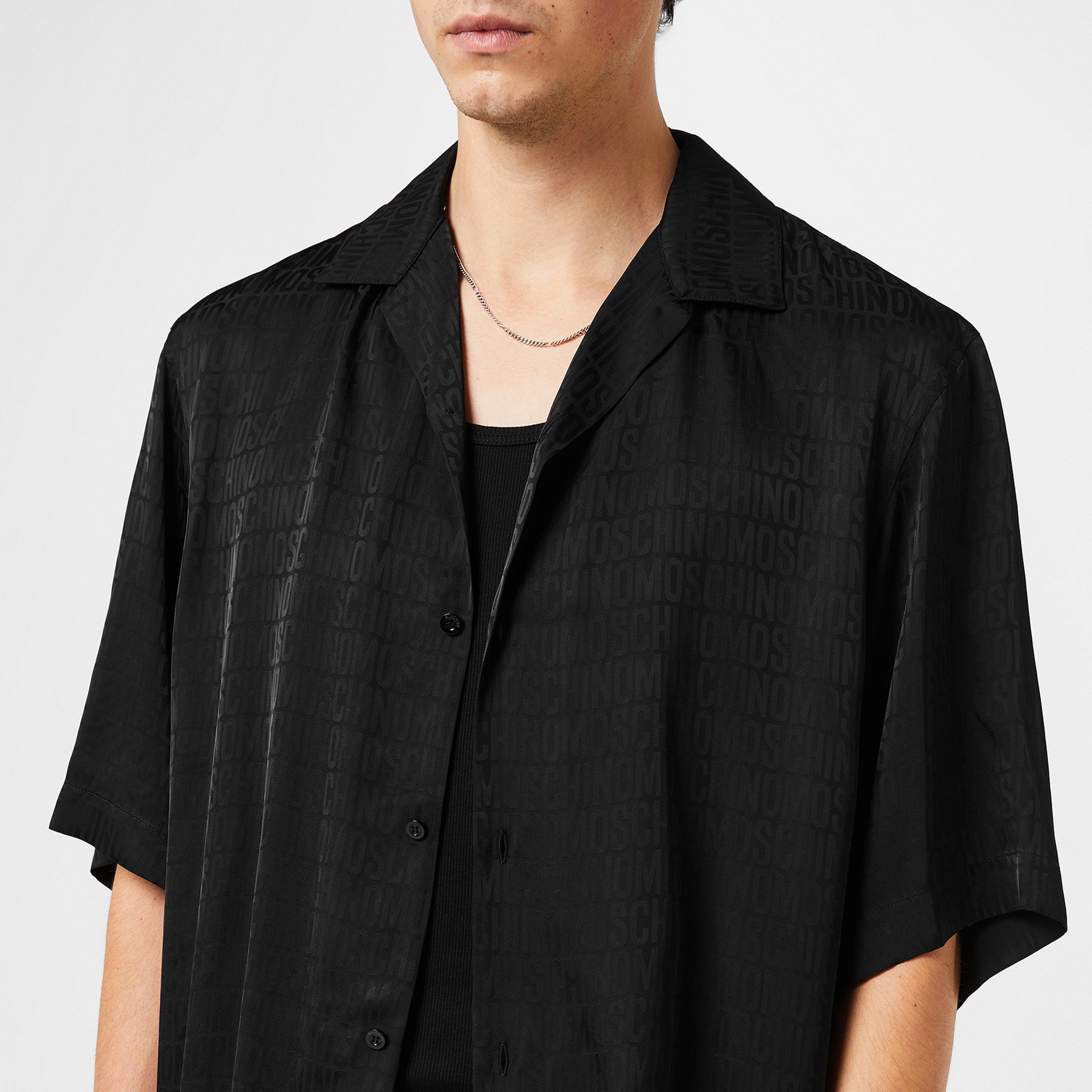 Allover Logo Jacquard Twill Shirt