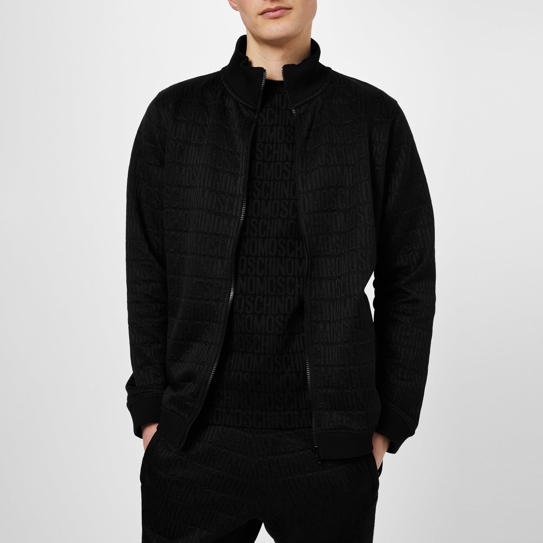 Jacquard Logo Bomber Jacket