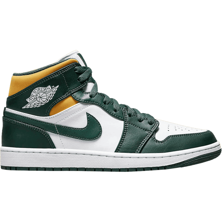 Air Jordan 1 Mid 'Sonic Noble Green Yellow'