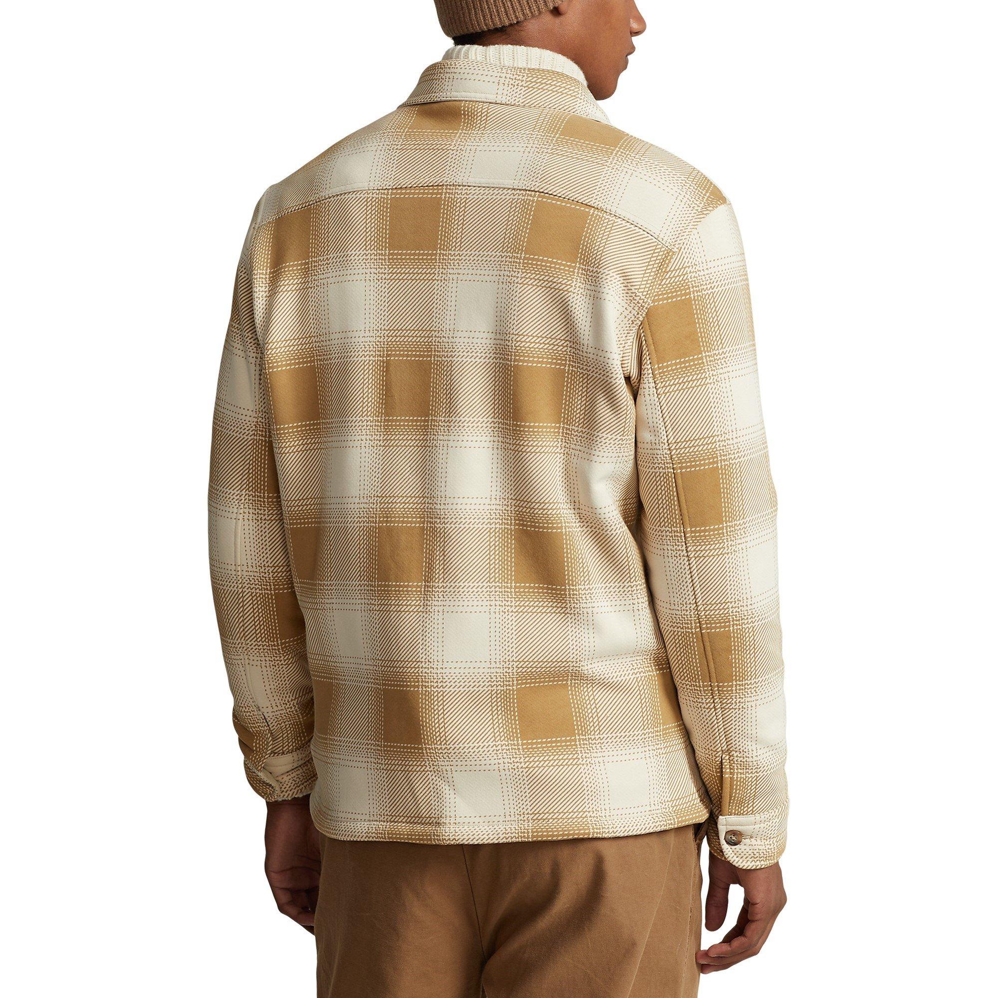 Plaid Fleece Shirt Jacket