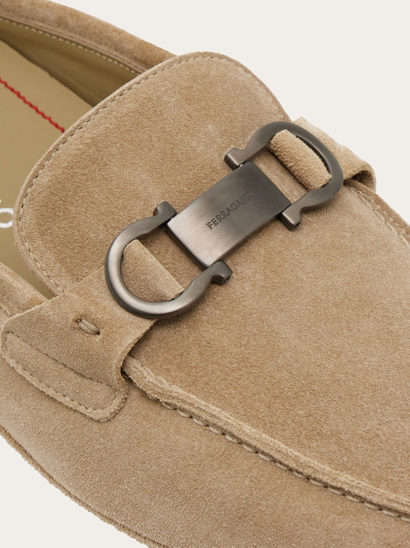 Loafer mule with Gancini ornament