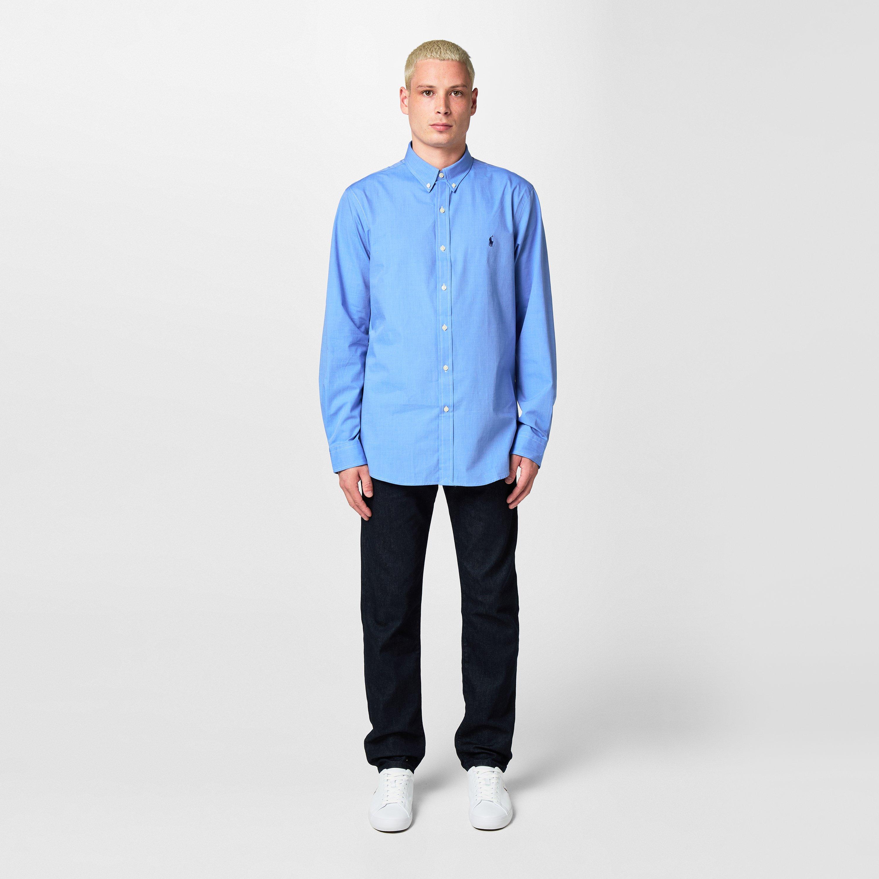 Men's Slim Fit Poplin Long-Sleeve Shirt