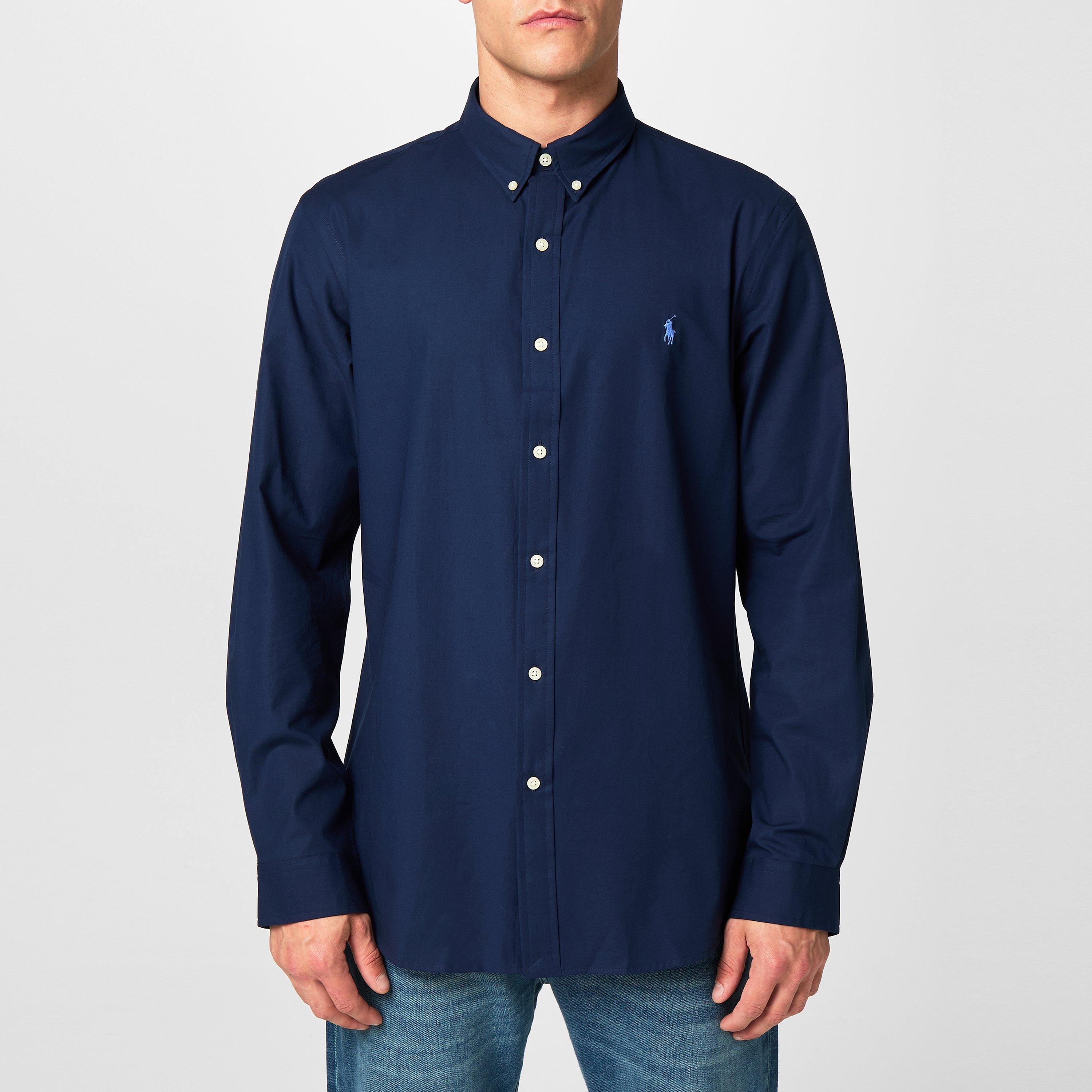 Men's Slim Fit Poplin Long-Sleeve Shirt