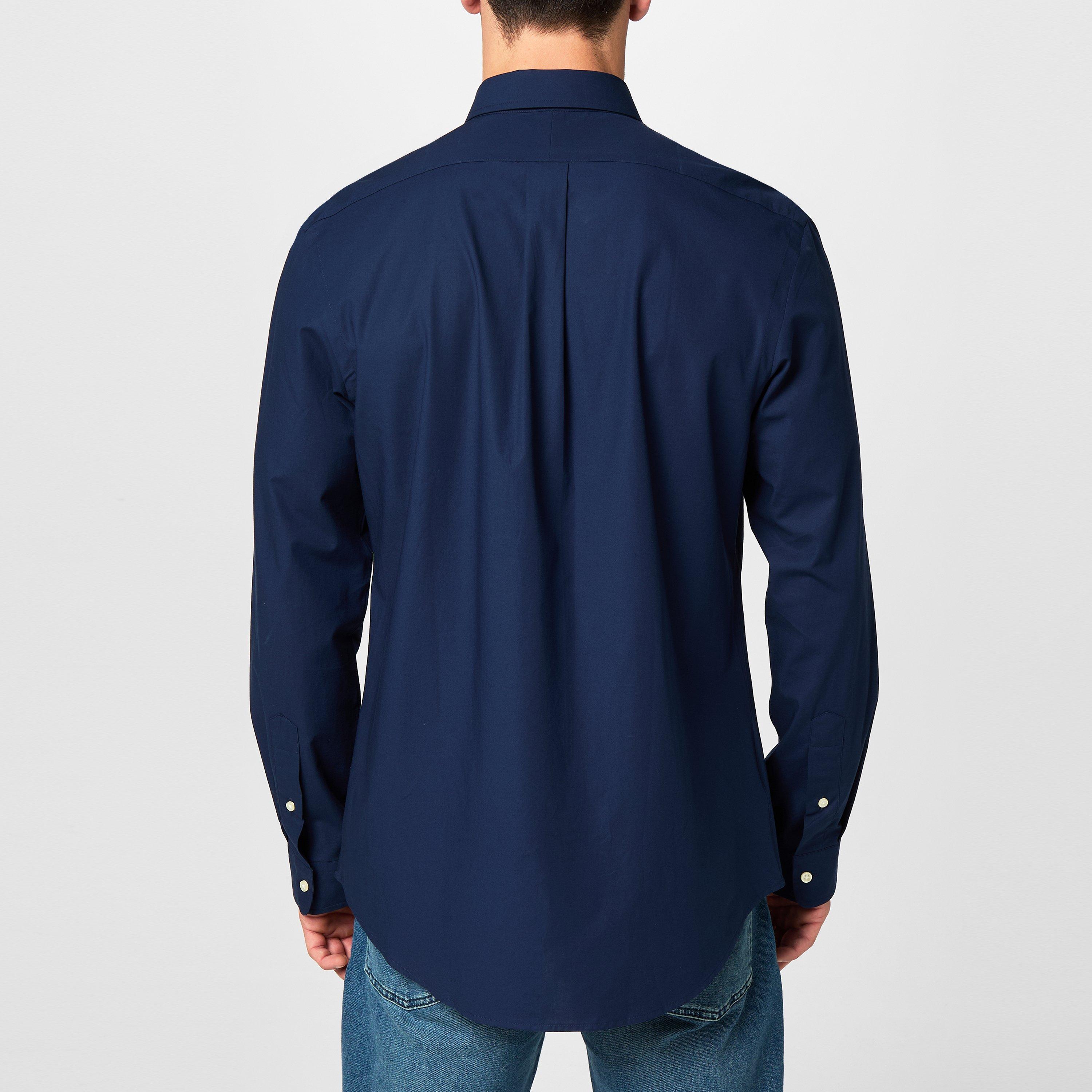 Men's Slim Fit Poplin Long-Sleeve Shirt