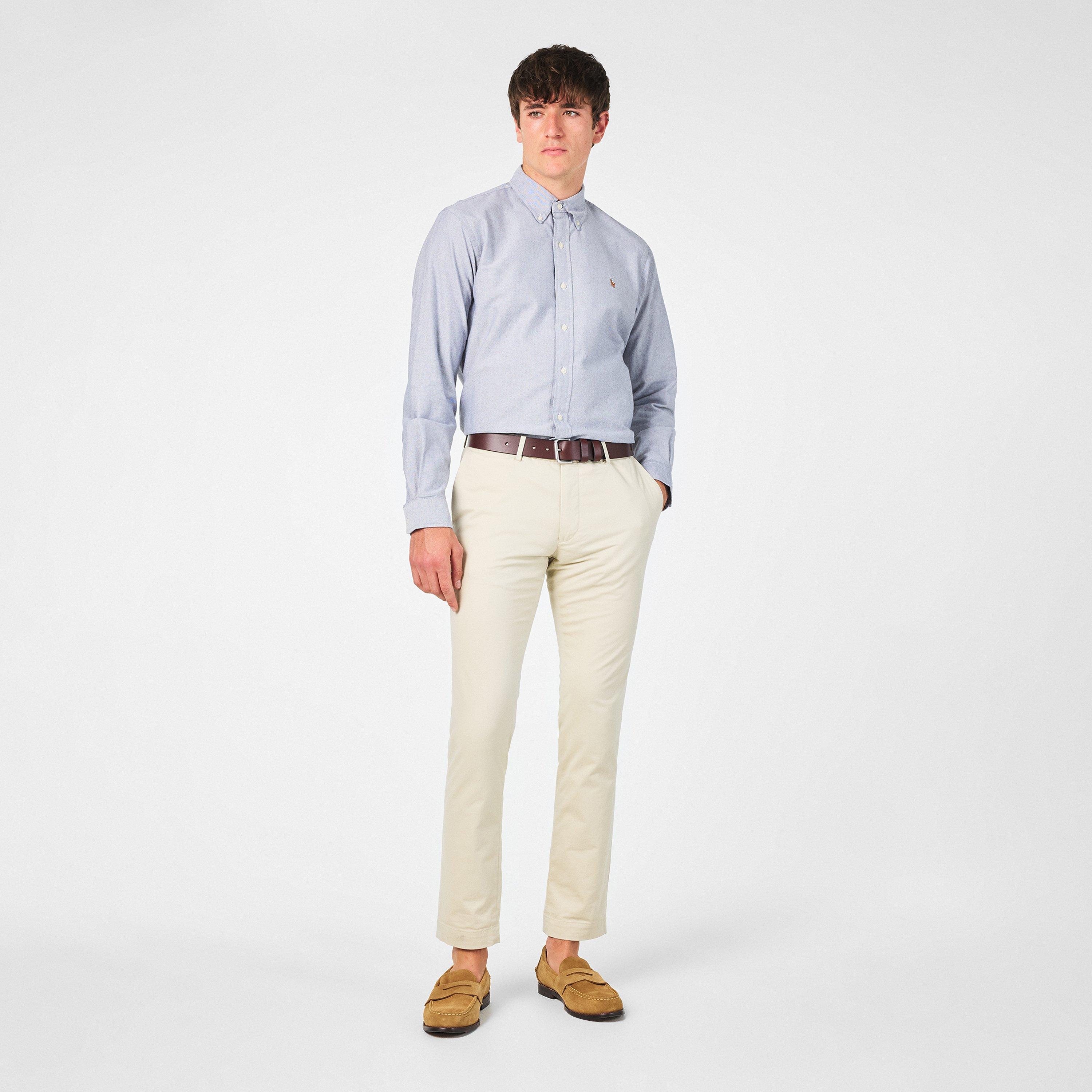 Men's Slim Fit Oxford Long Sleeve Shirt