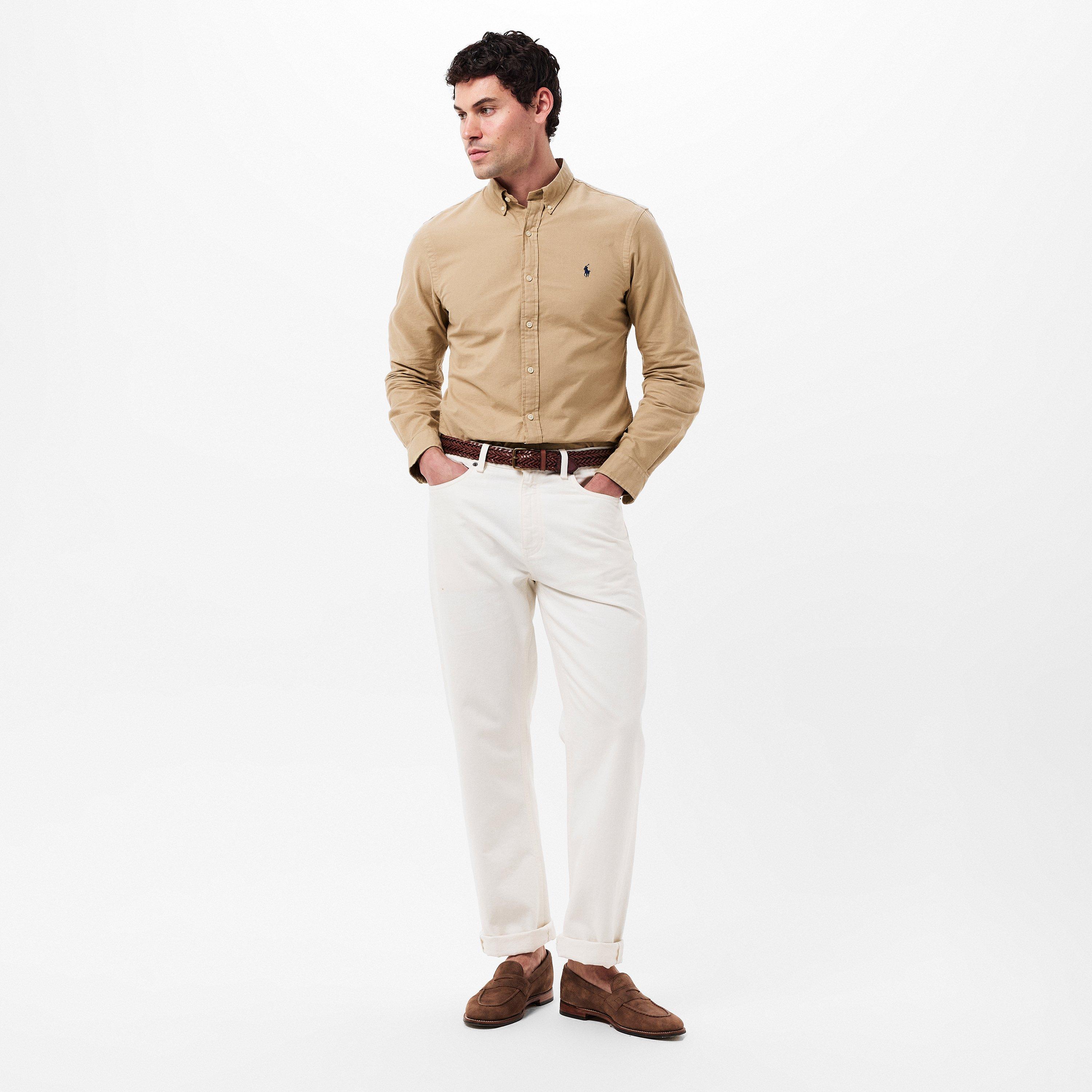 Men's Slim Fit Oxford Long Sleeve Shirt
