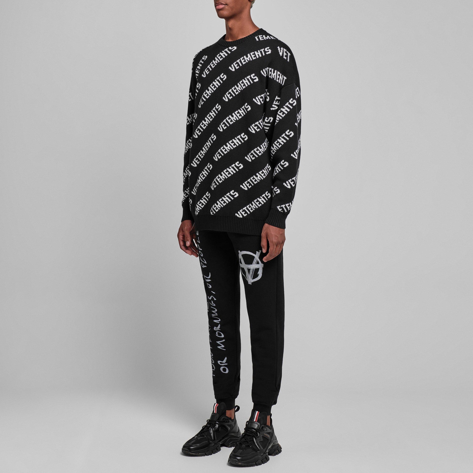 All Over Logo Crew Neck Jumper