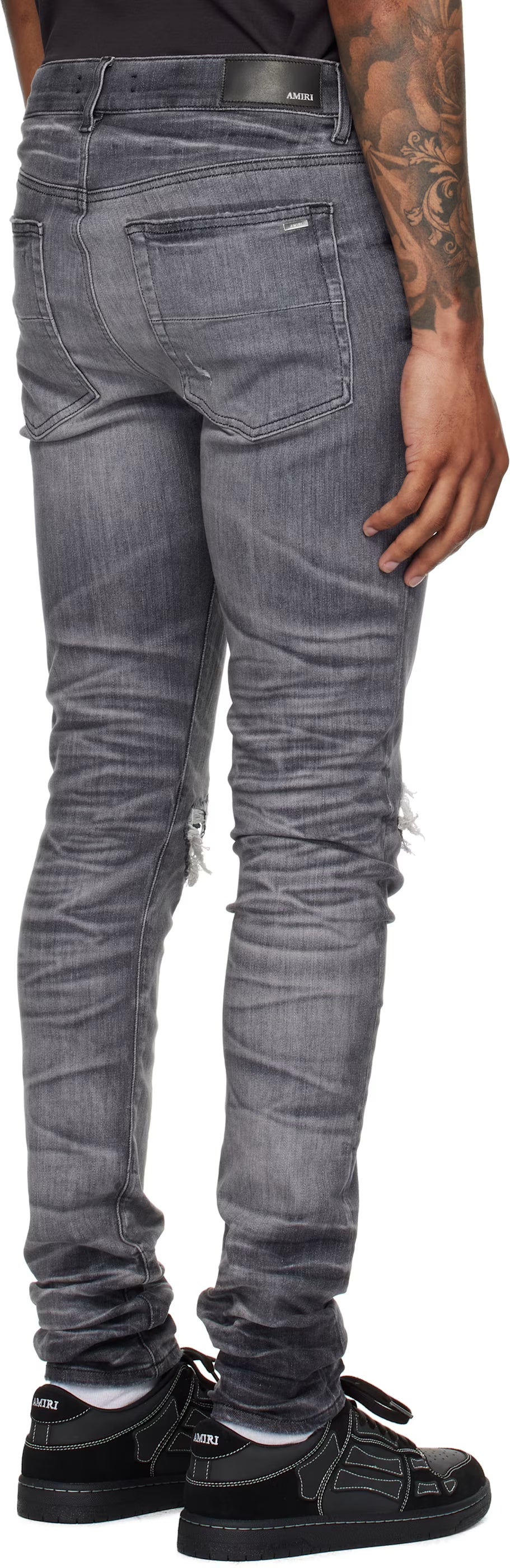 Gray Suede MX1 Jeans