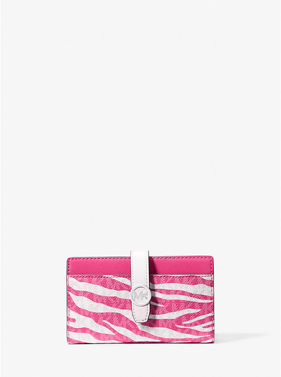 Greenwich Medium Zebra Signature Logo Wallet
