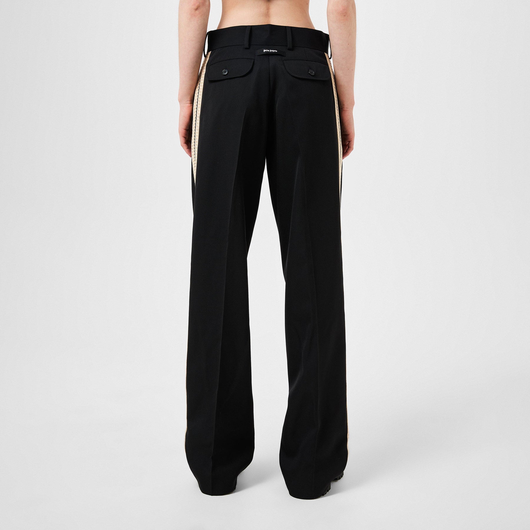 Knit-Tape Straight Trousers