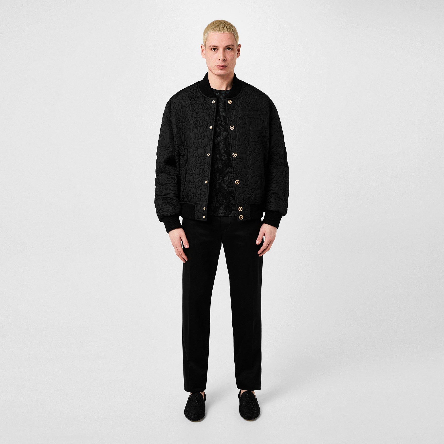Baroque Quilted Bomber Jacket