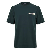 Men's Plain Cotton Grosgrain Tab T-Shirt