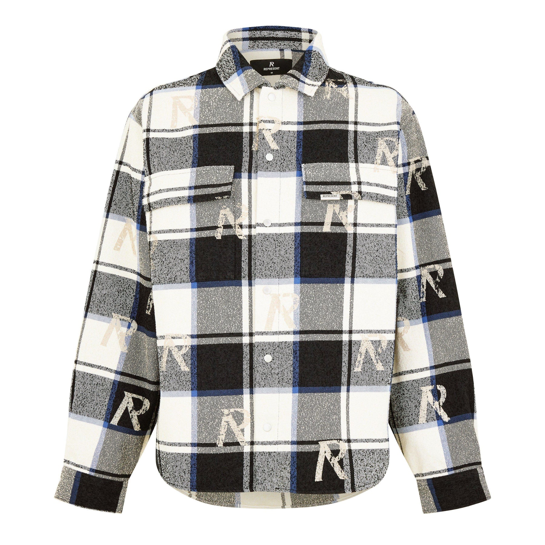 All Over Initial Flannel Shirt