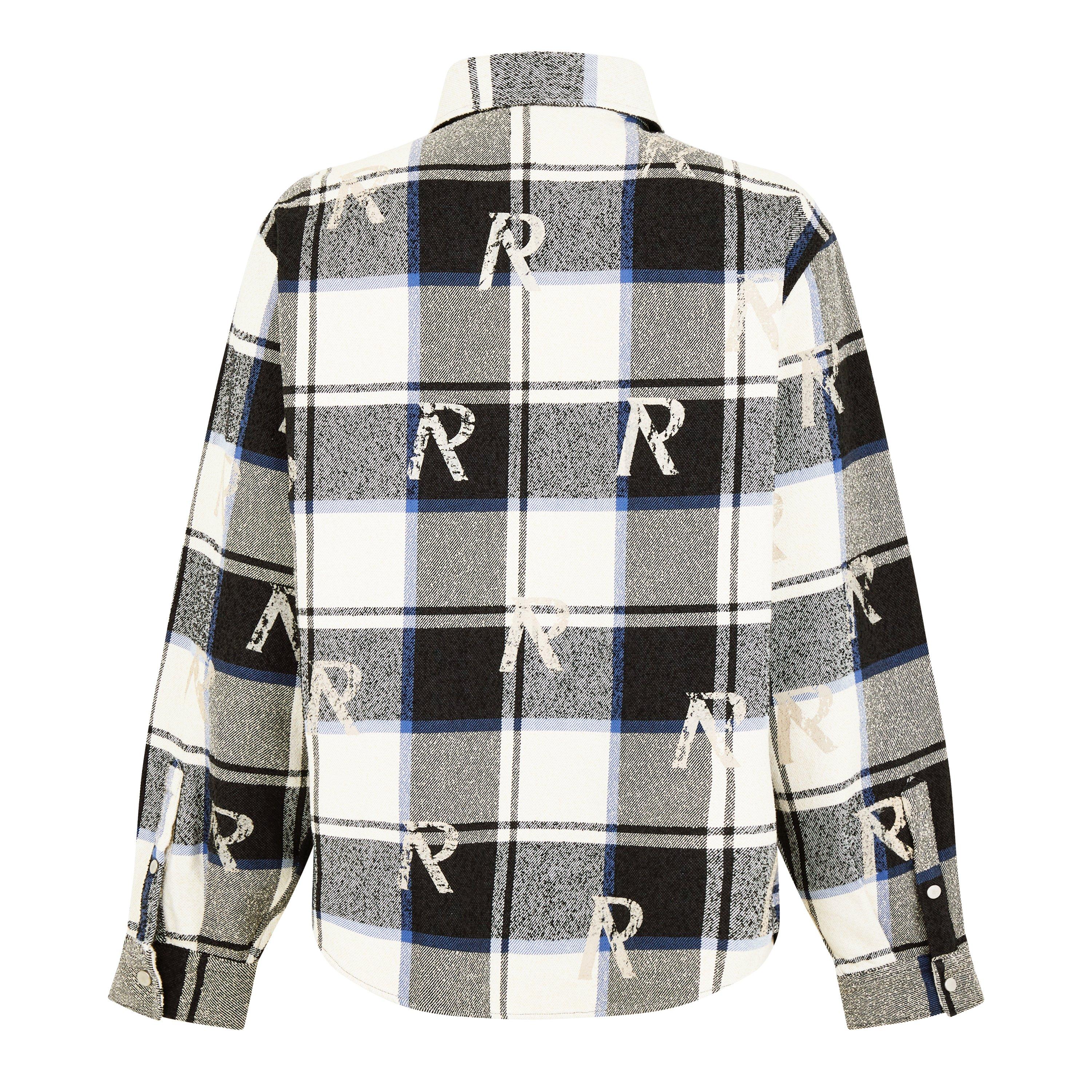 All Over Initial Flannel Shirt