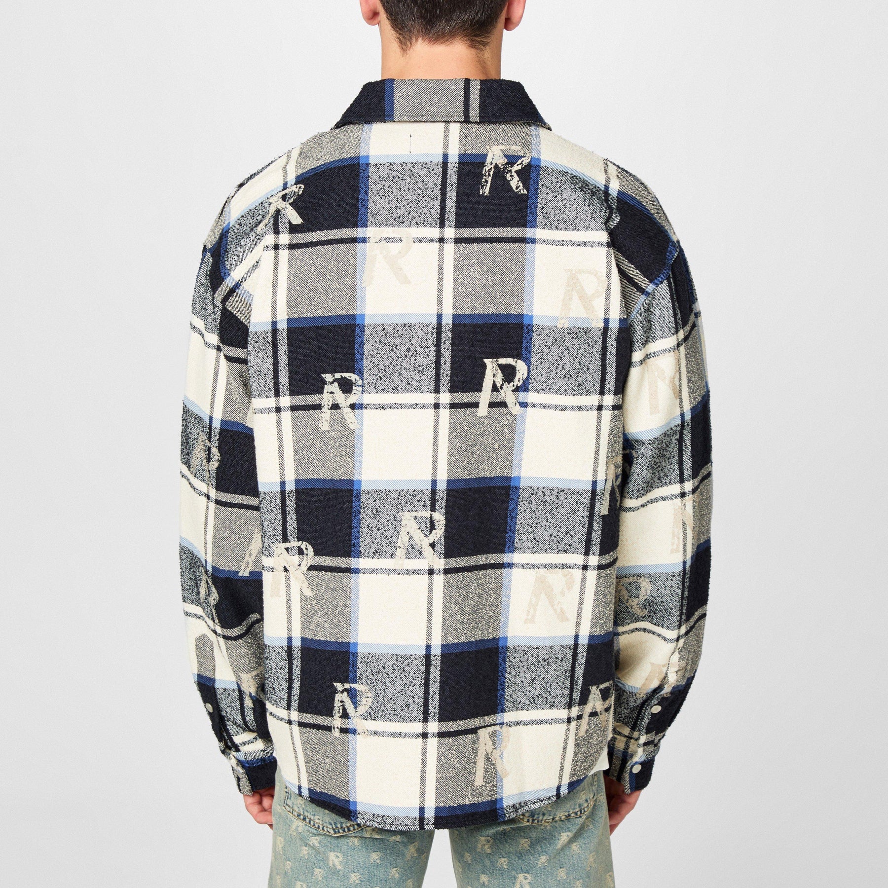 All Over Initial Flannel Shirt