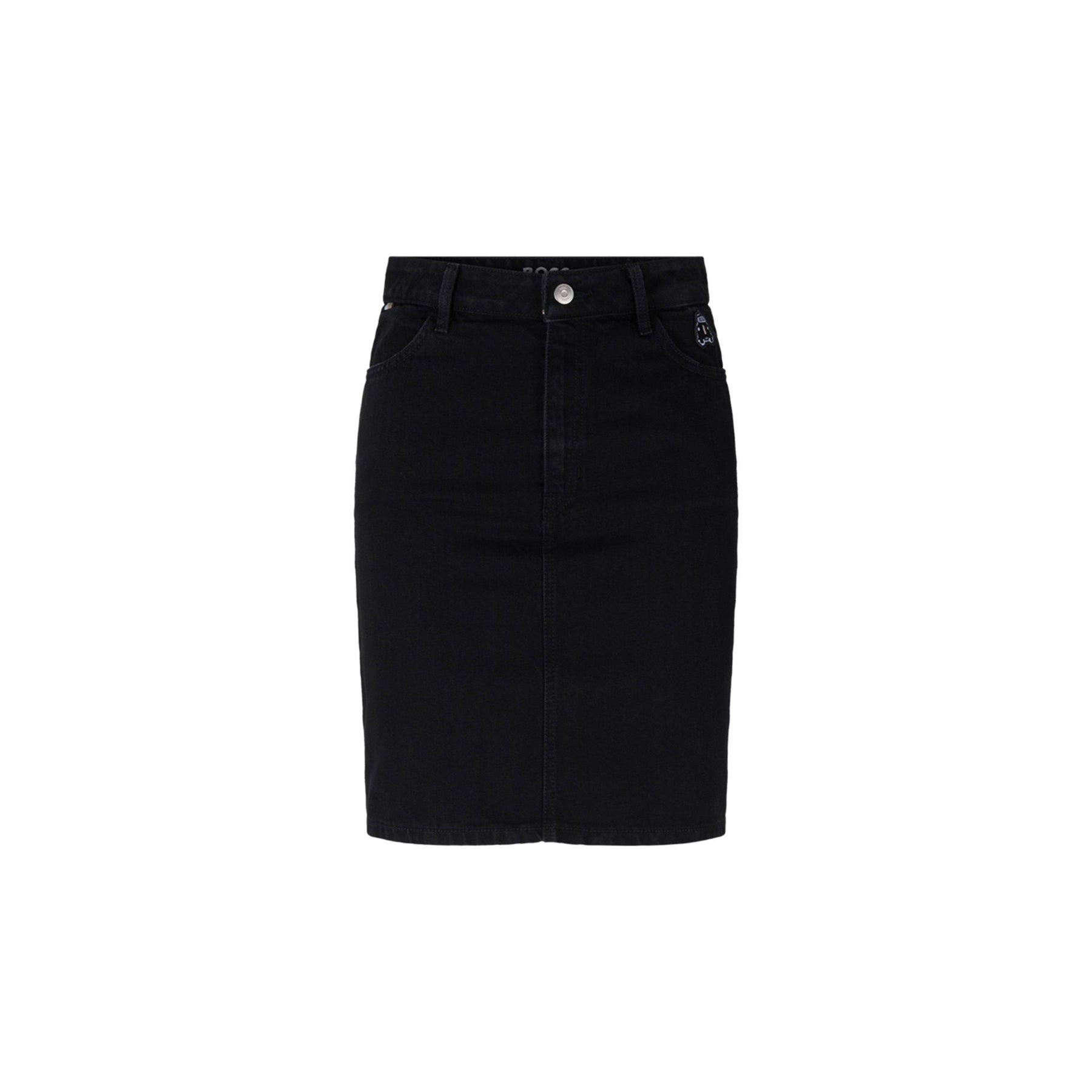 Black Denim Skirt