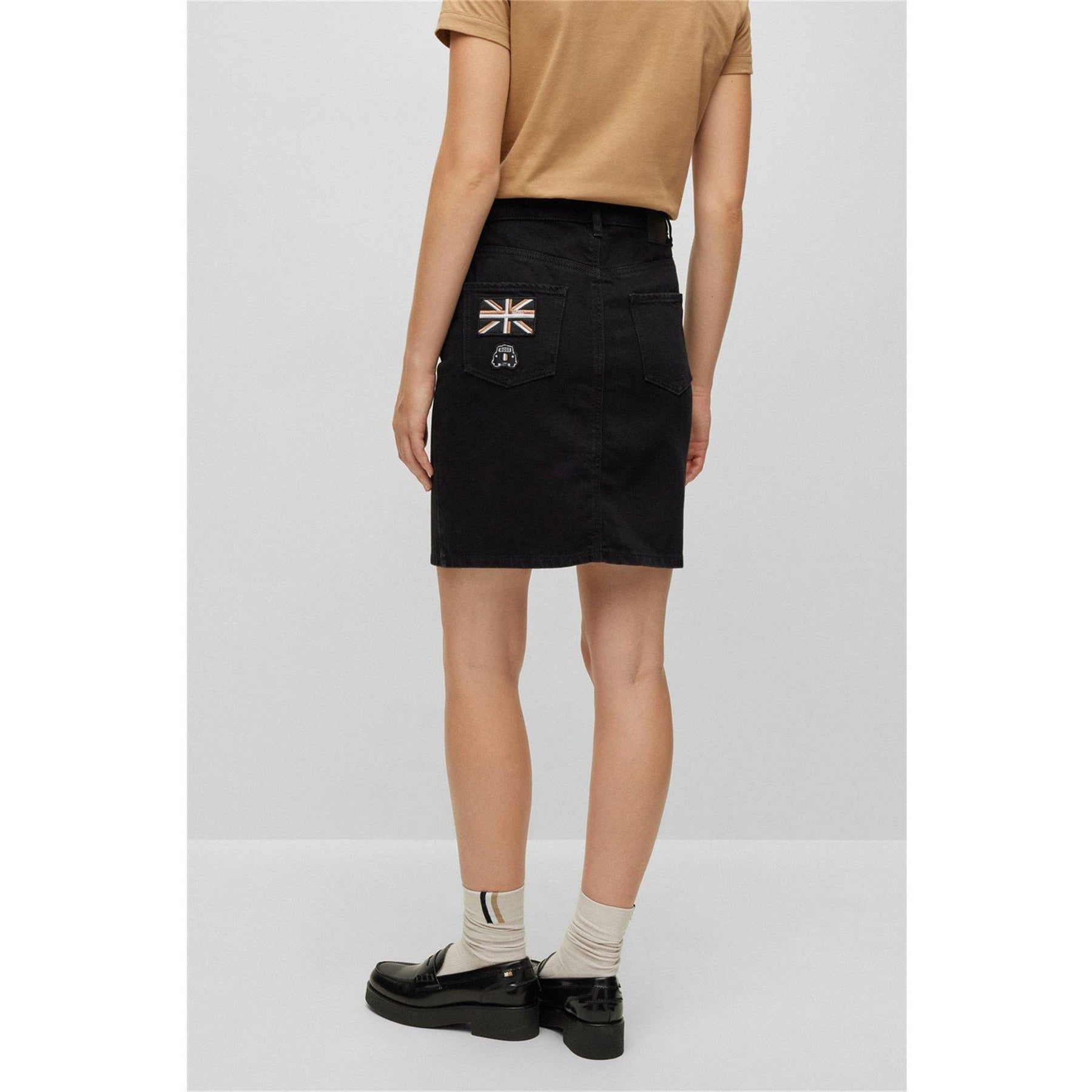 Black Denim Skirt