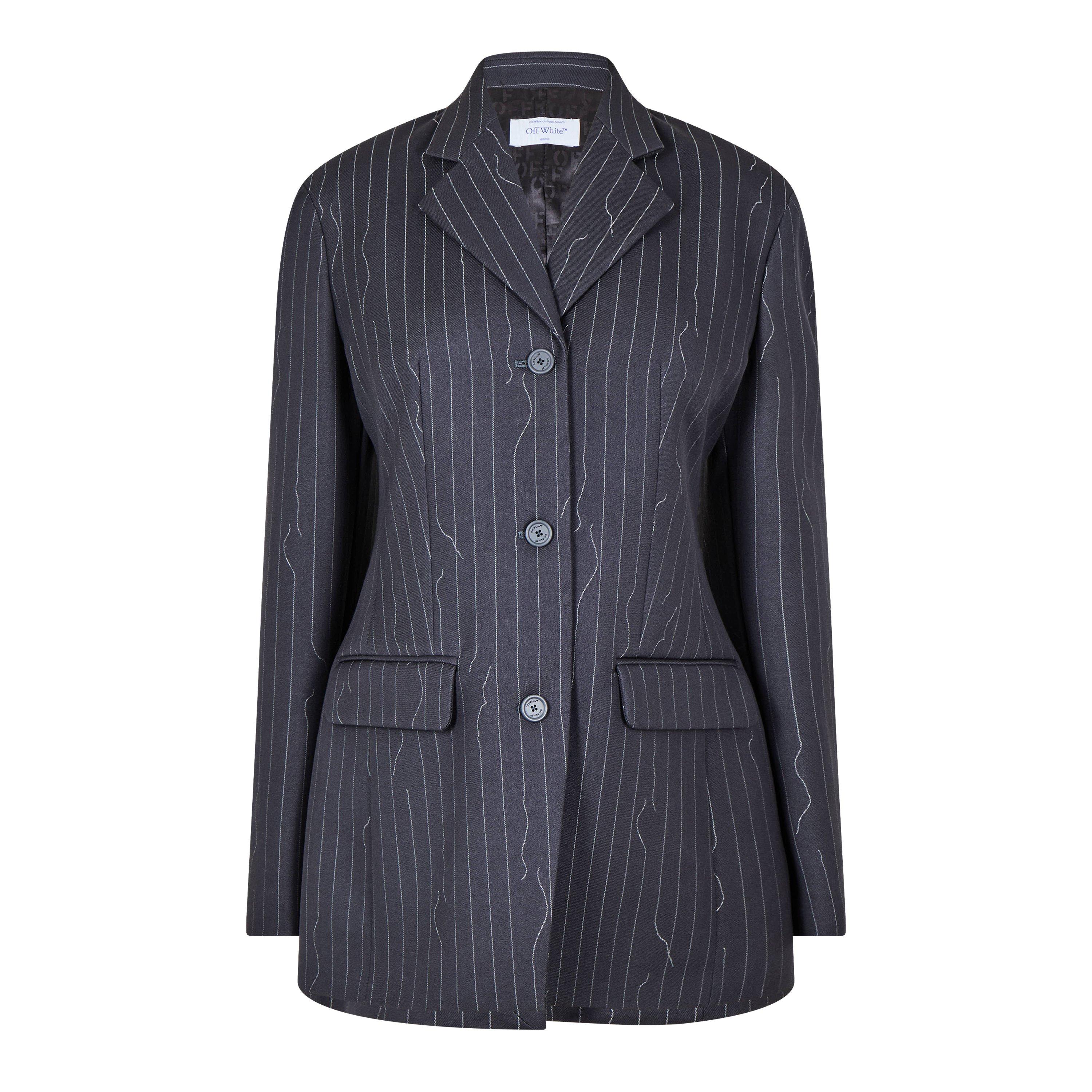 Pinstripe Oversized Jacket