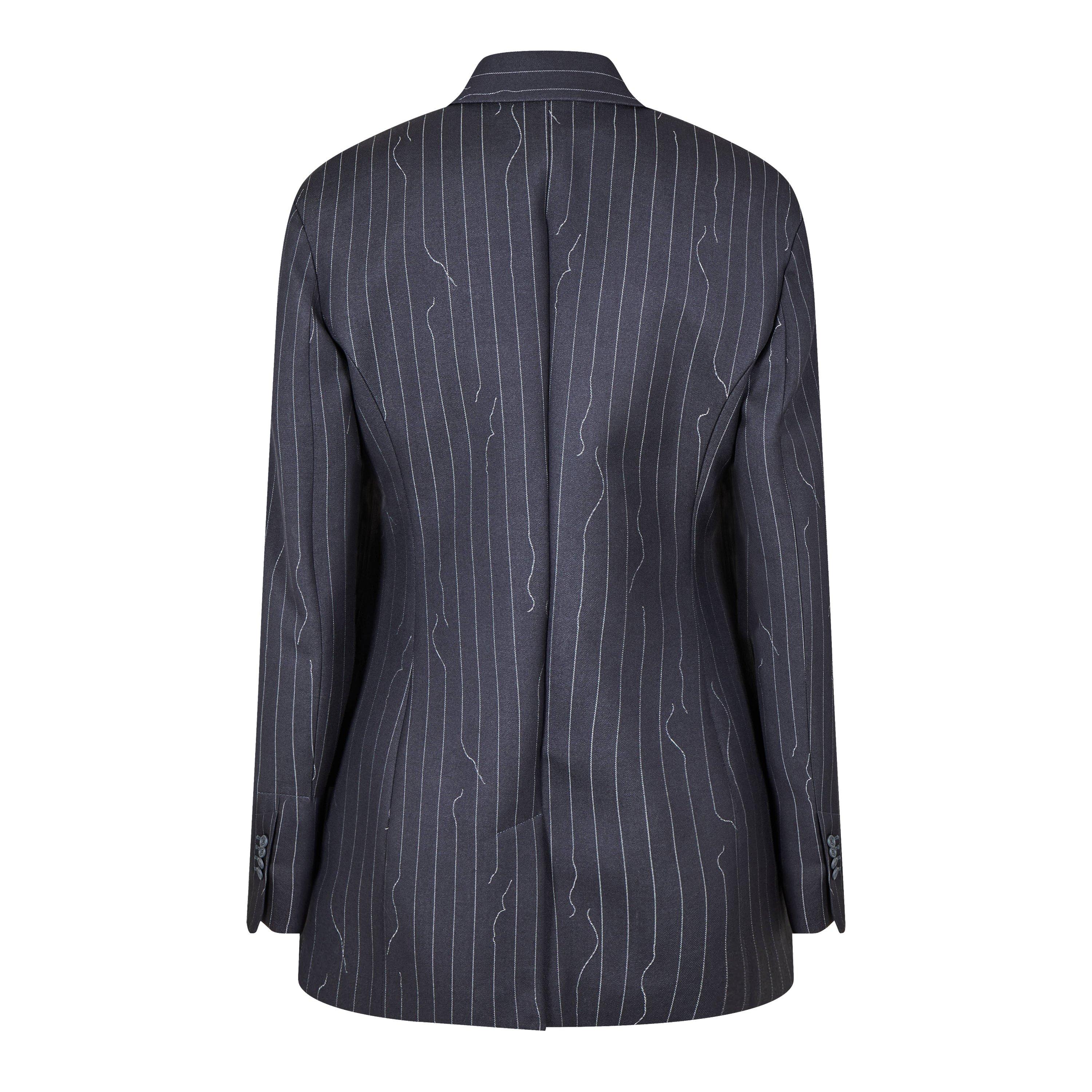 Pinstripe Oversized Jacket