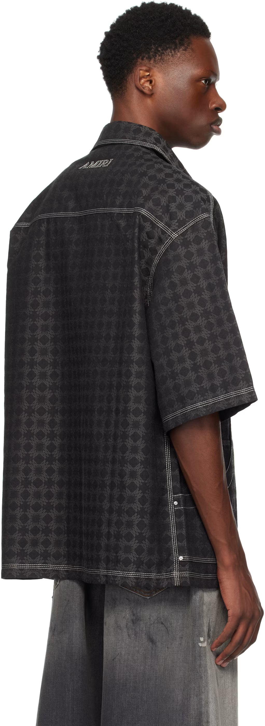 Black 'MA' Quad Work Shirt