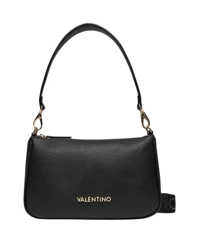 Black Zip Handbag with Inside Pocket