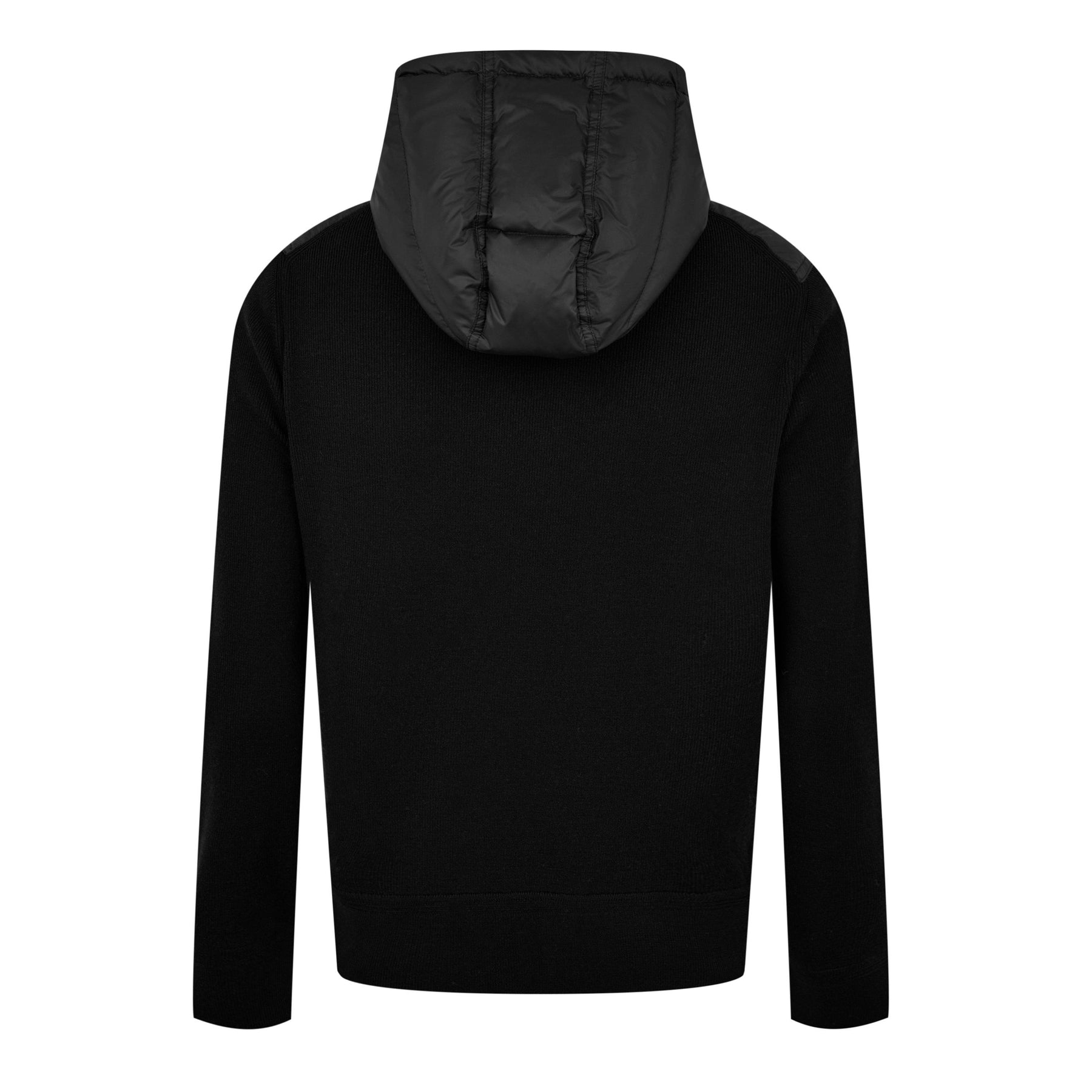 Knit Panelled Puffer Jacket