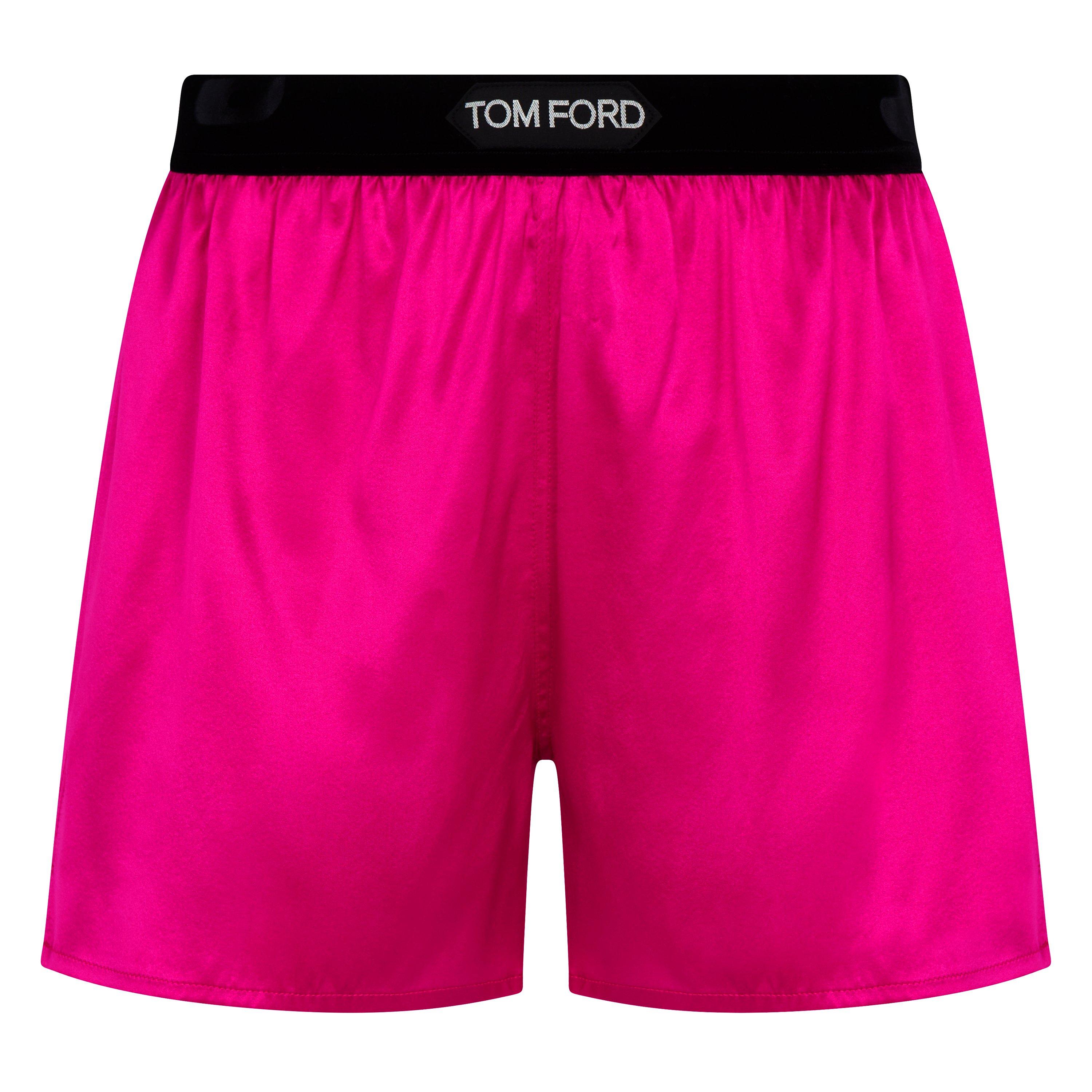 Logo Waistband Silk Boxers