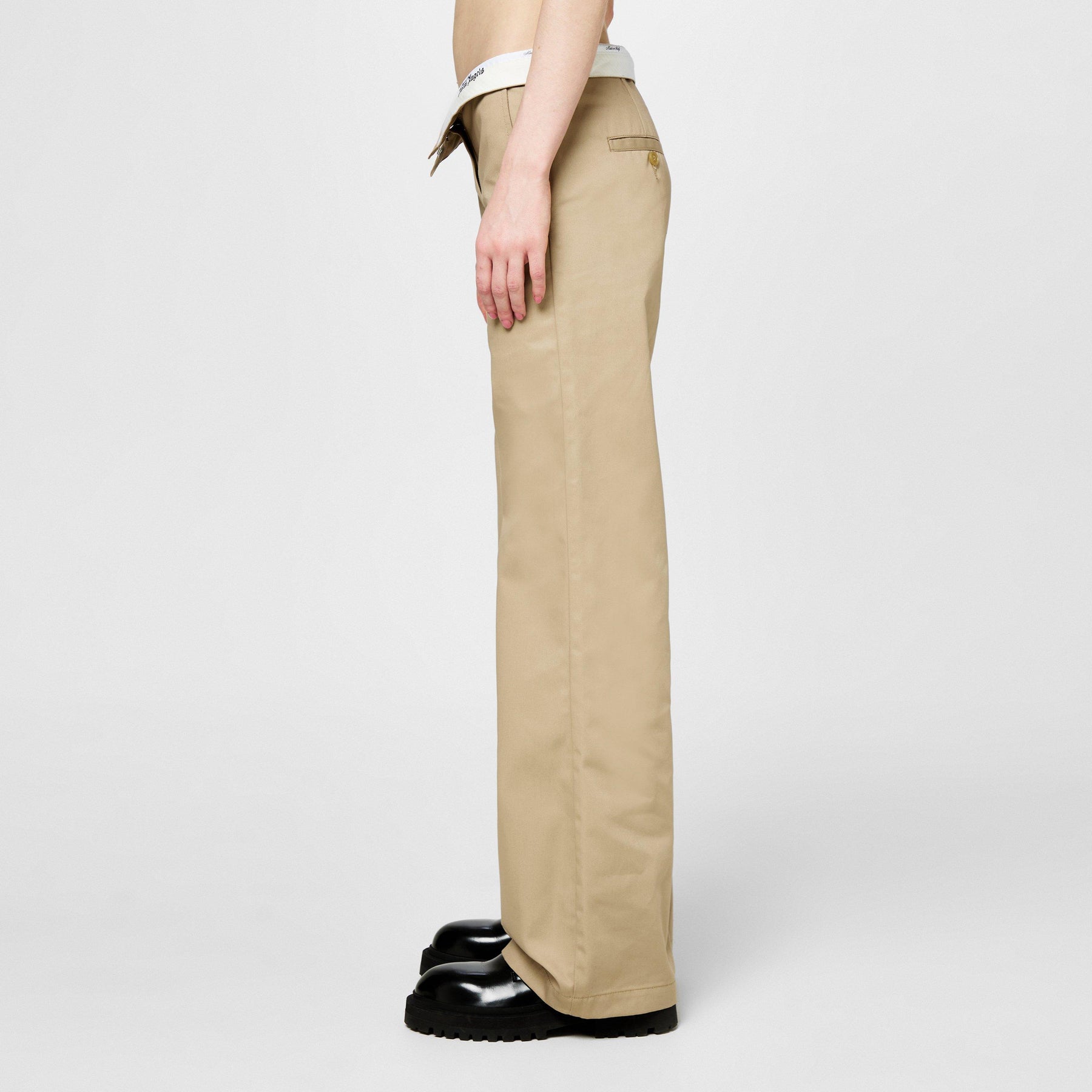 Reversed Waistband Chino Pants