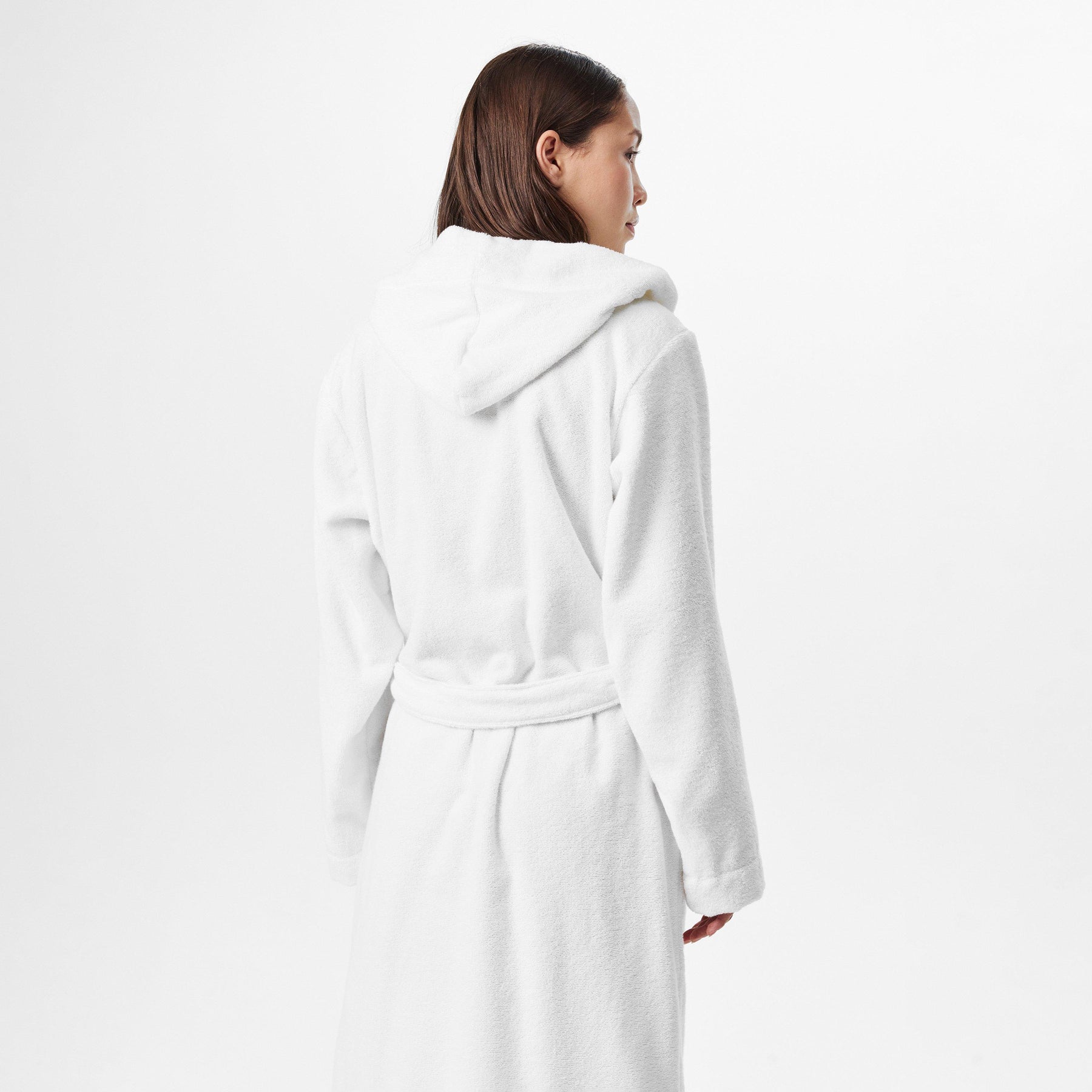 Cotton Terry Red Logo Dressing Gown