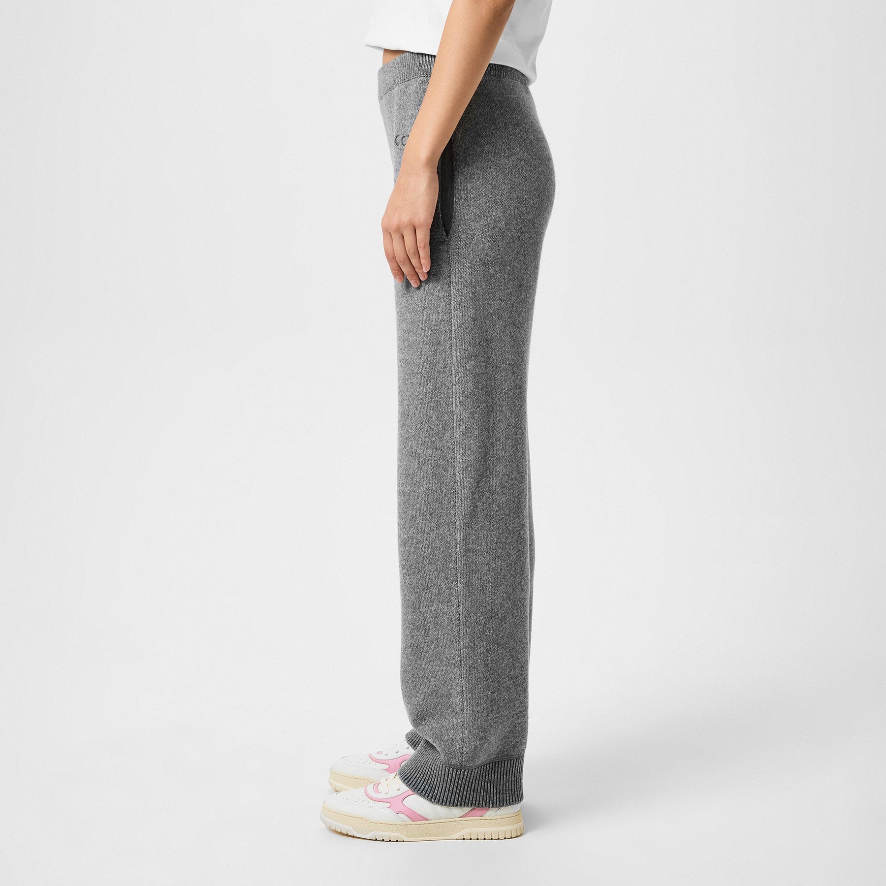 Women's Plain Wool Straight Leg Joggers