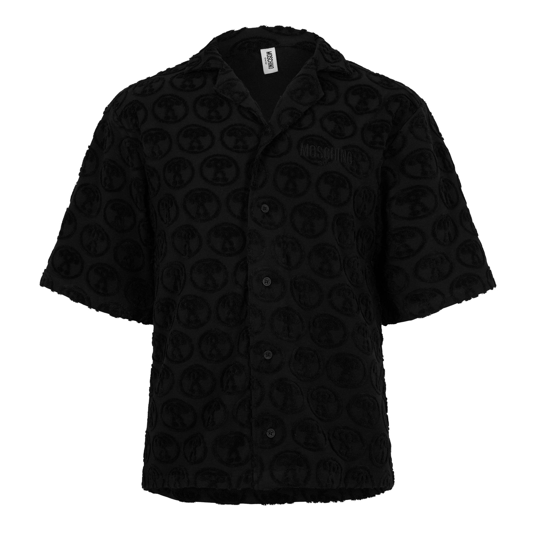 Textured Logo Short Sleeve Shirt