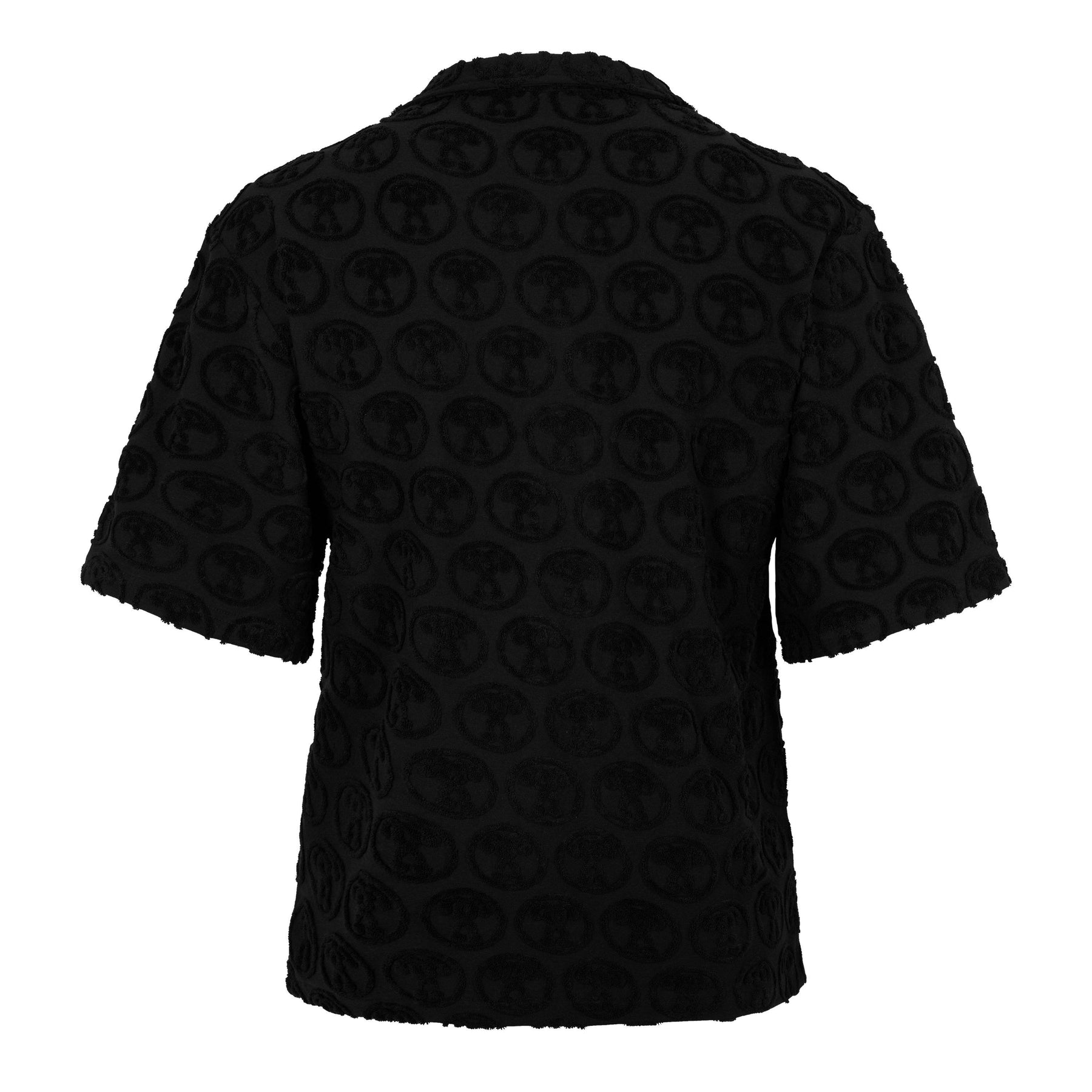 Textured Logo Short Sleeve Shirt
