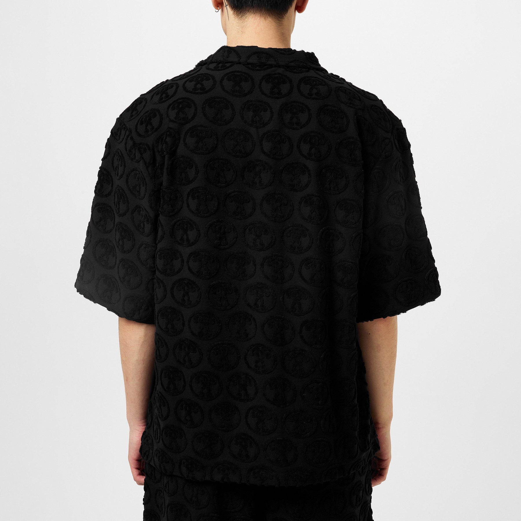 Textured Logo Short Sleeve Shirt