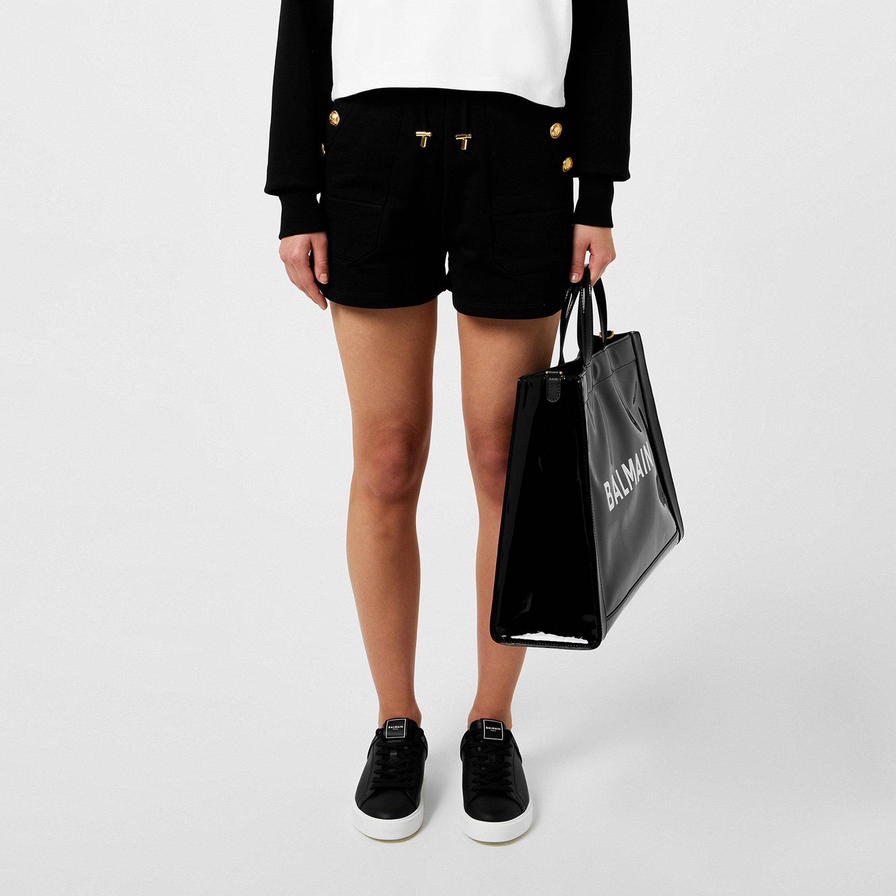 Six Button Jersey Shorts