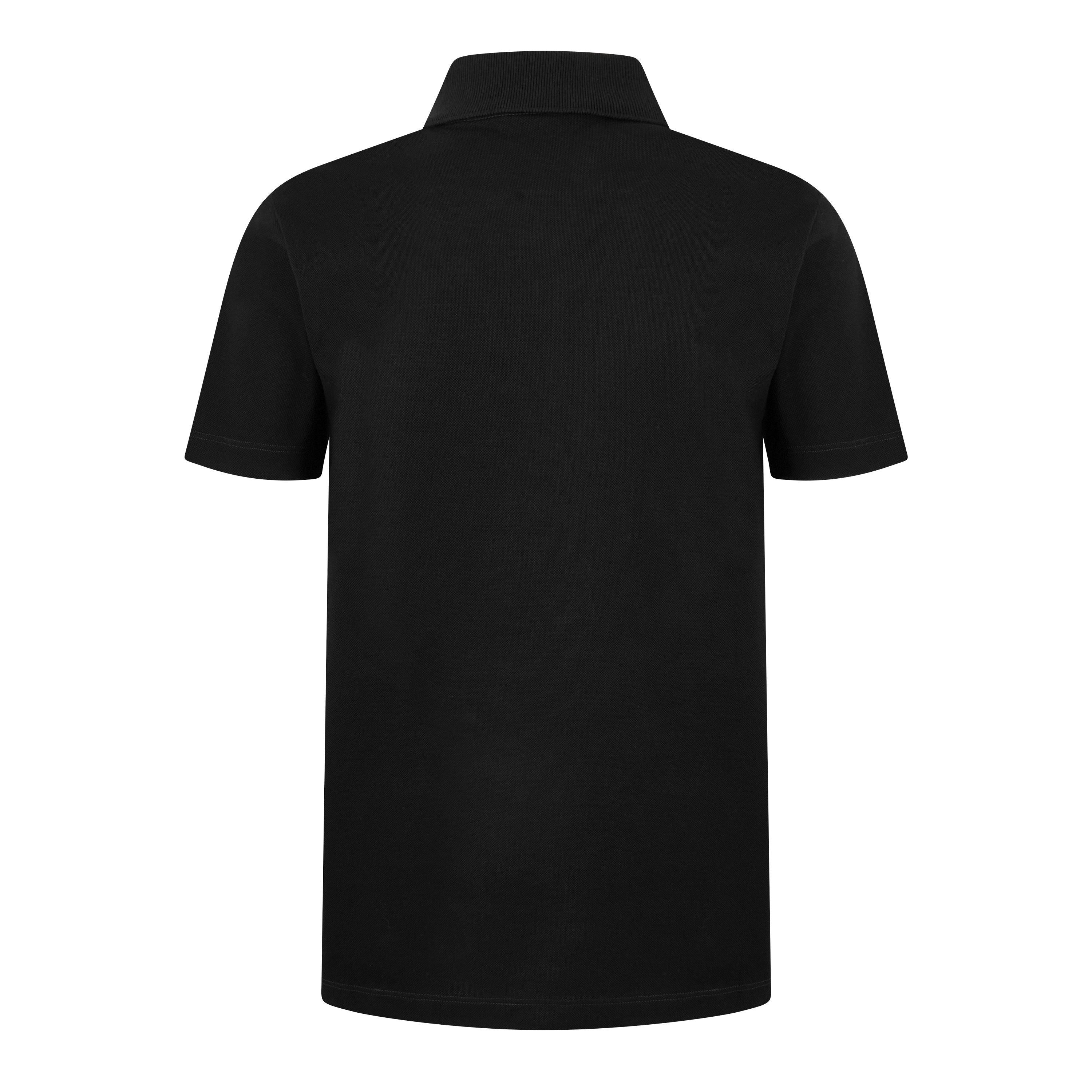 Zipped Short-Sleeve Polo Shirt