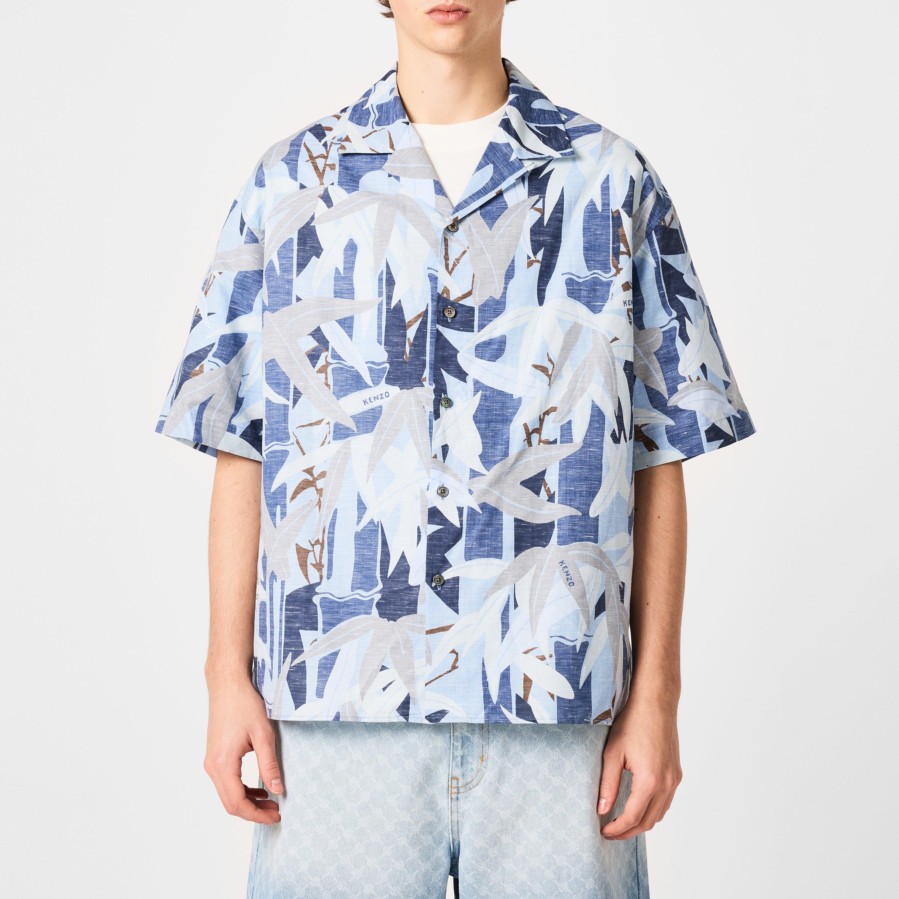 Men's Hawaiian Short-Sleeve Patterned Shirt