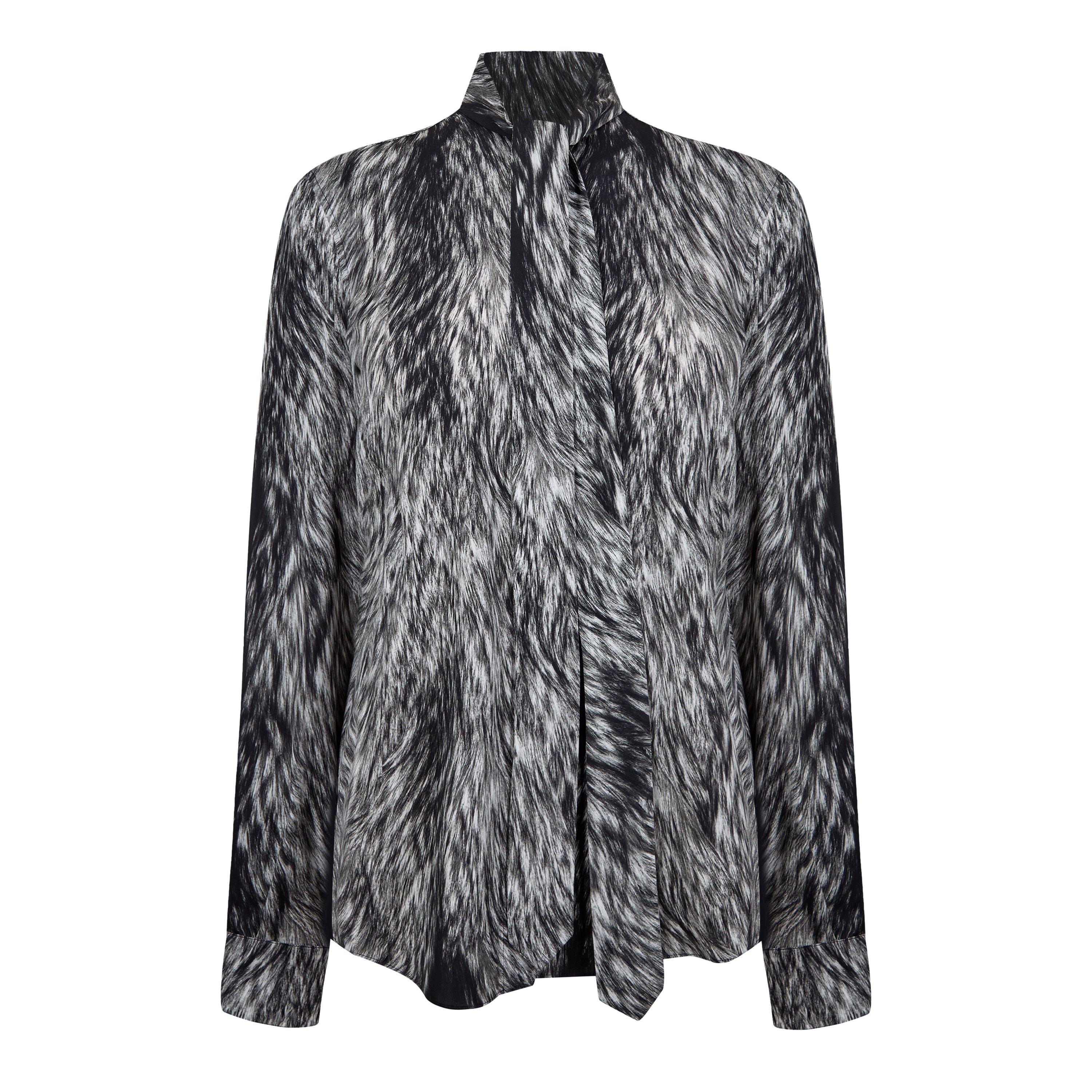 Animal-Print Blouse