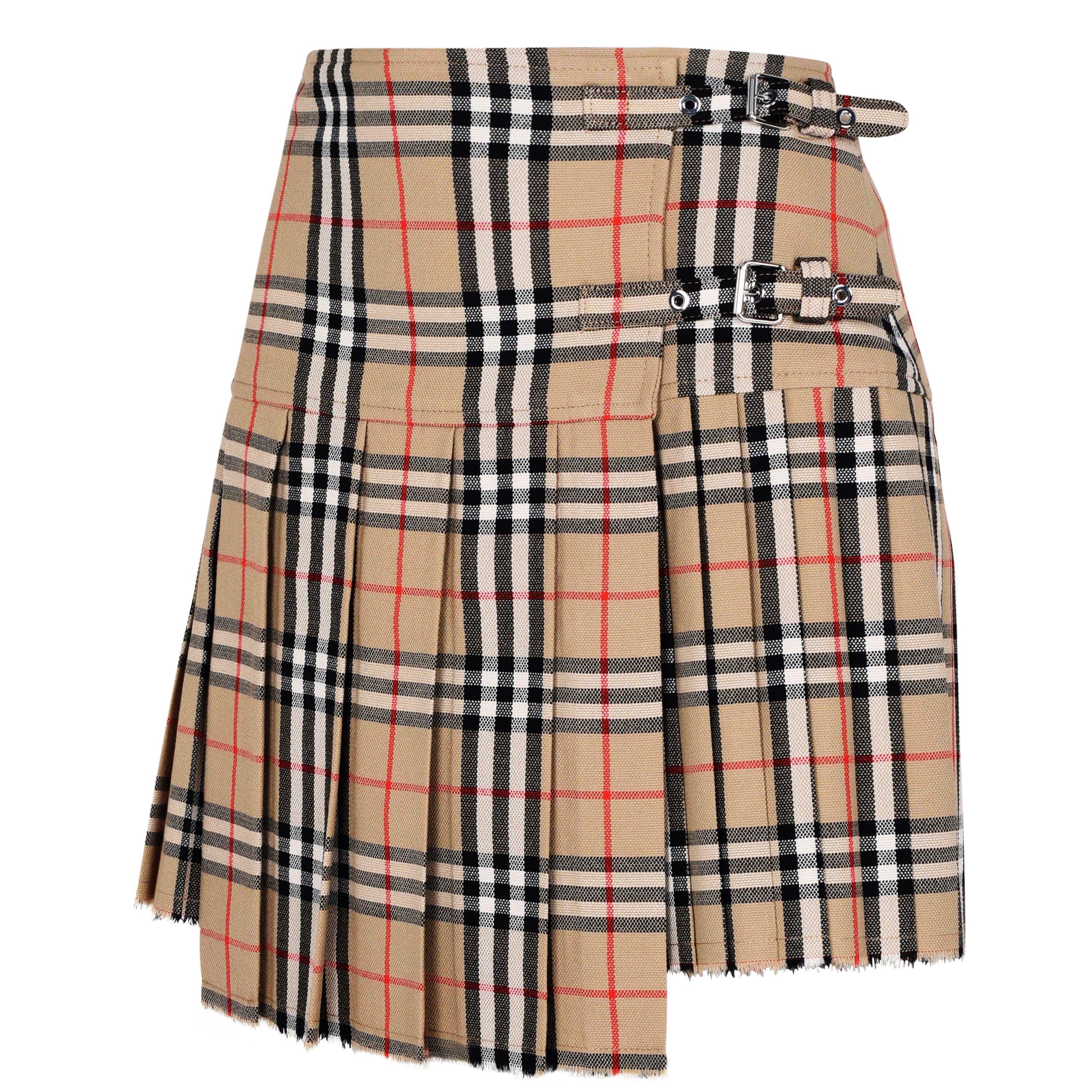 Check Wool Zoe Mini Skirt