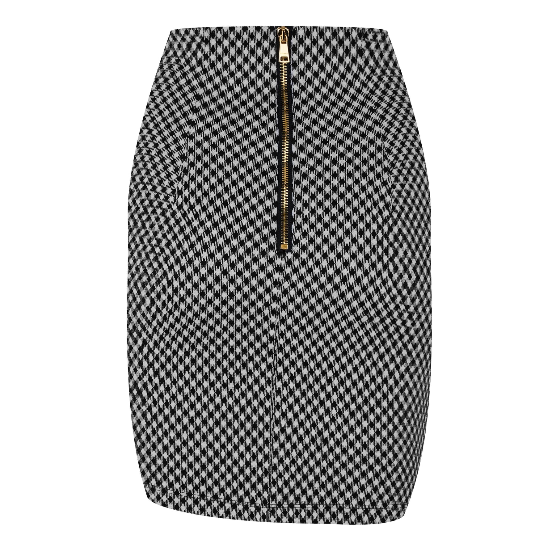 Ruched Crosshatch Midi Skirt
