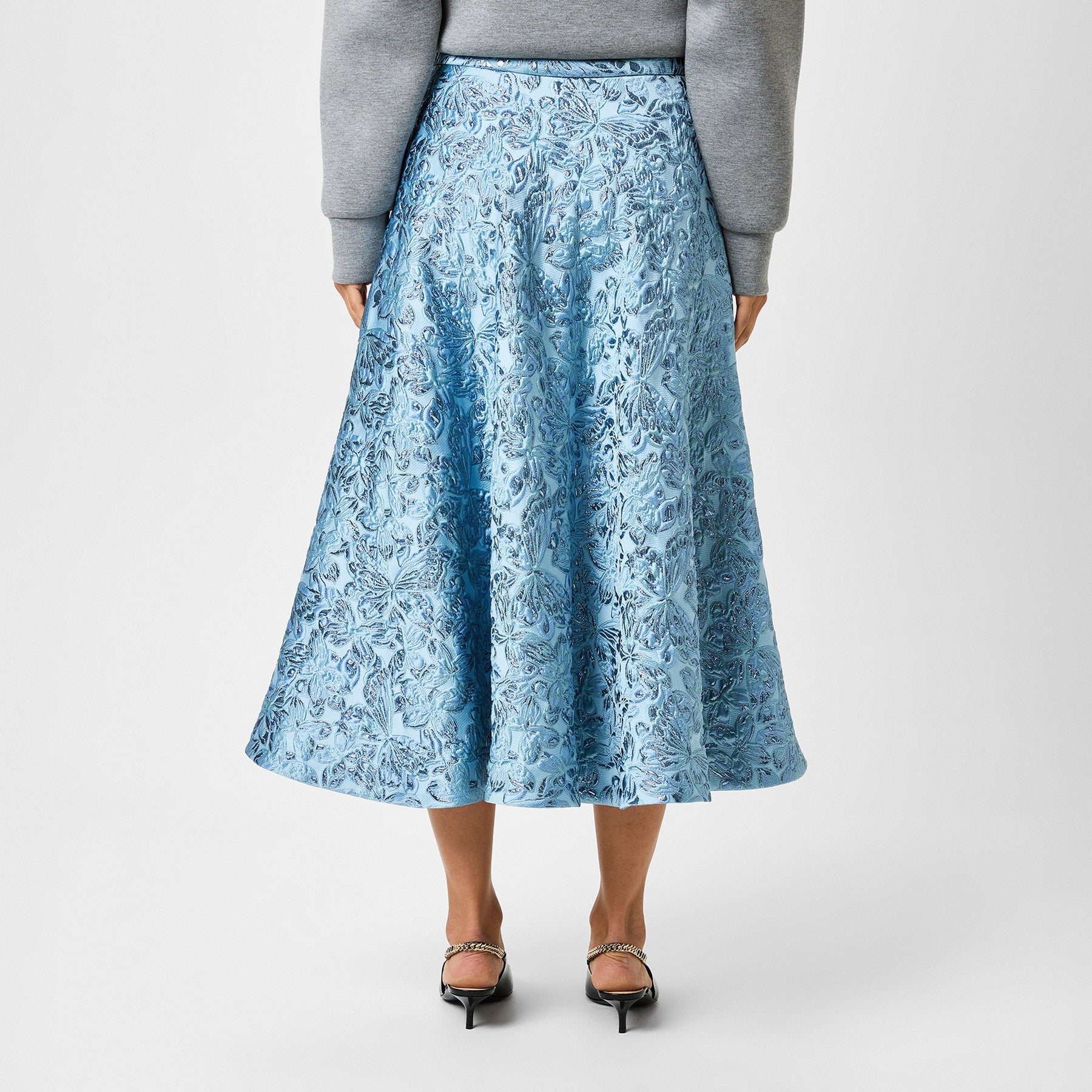 Lamé Butterflies Brocade Skirt.