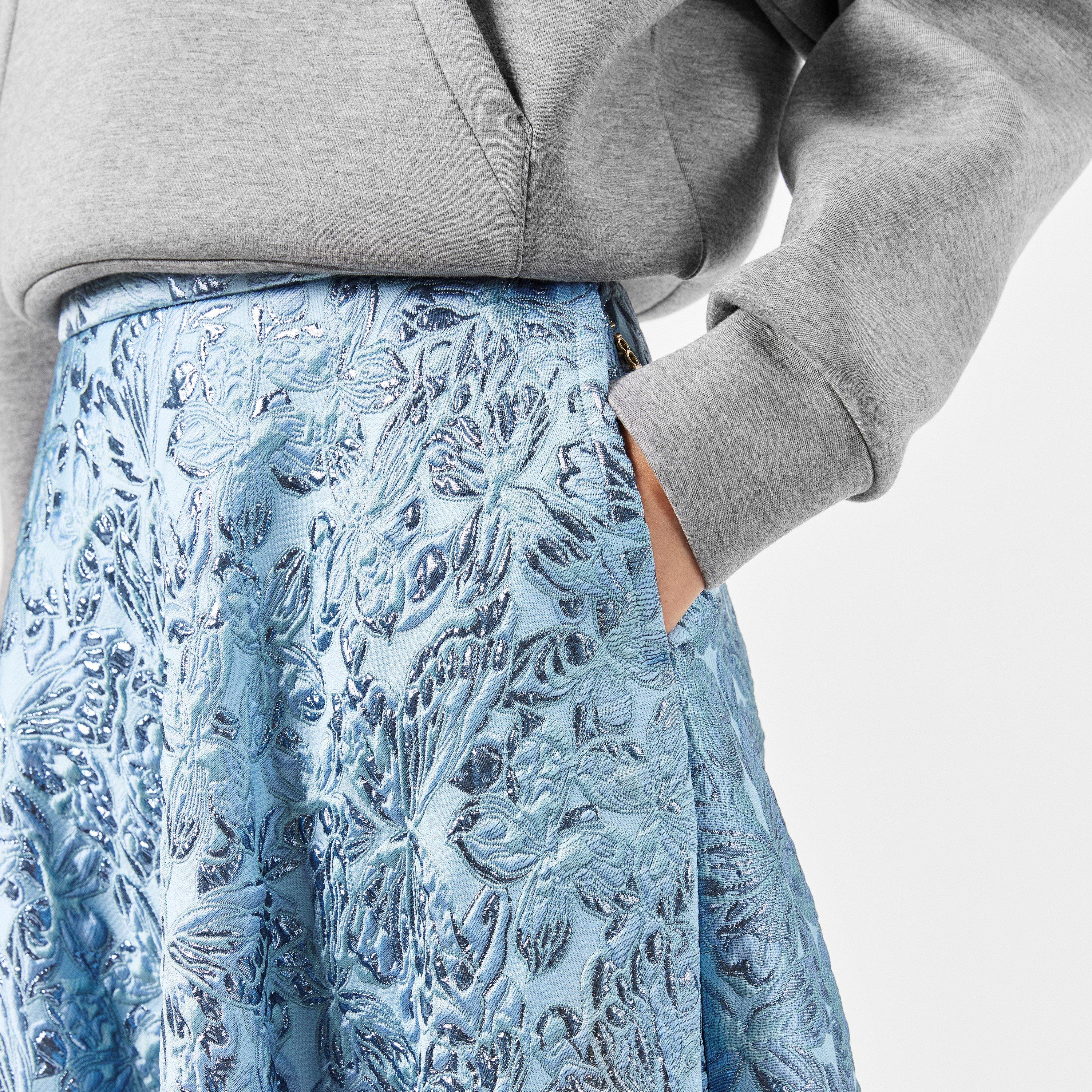 Lamé Butterflies Brocade Skirt.
