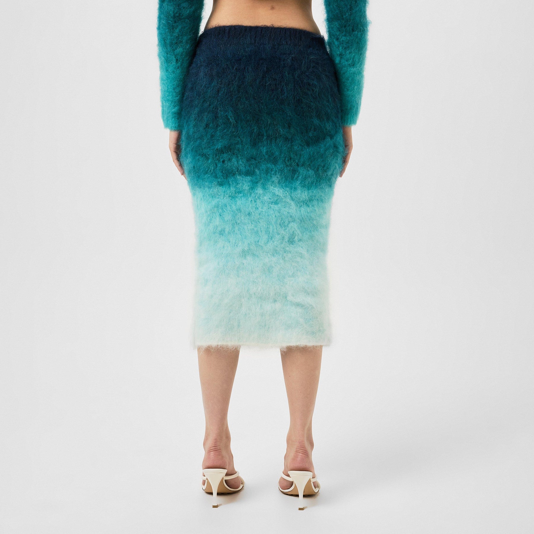Gradient Mohair Skirt