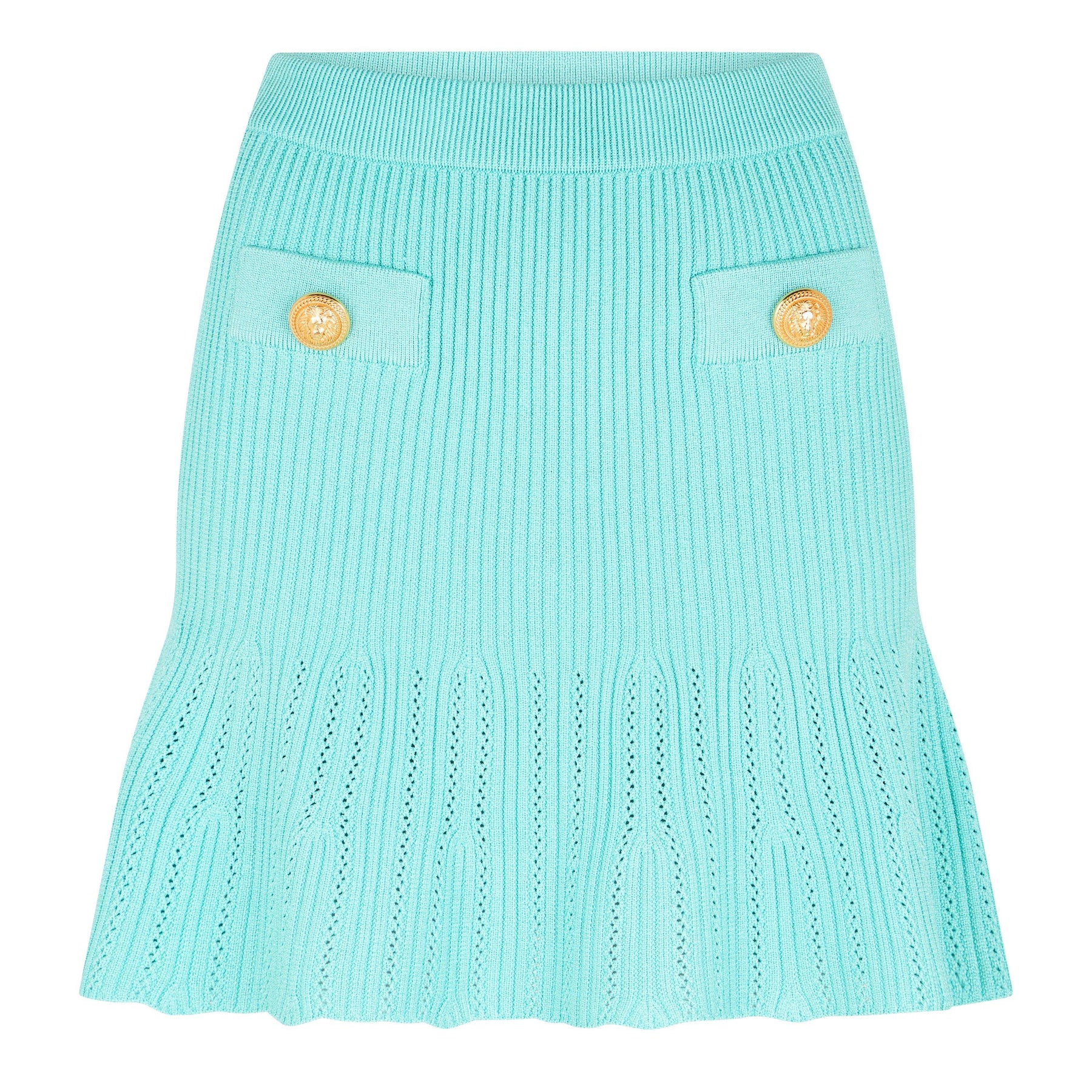 Balmain Knitted Skater Skirt