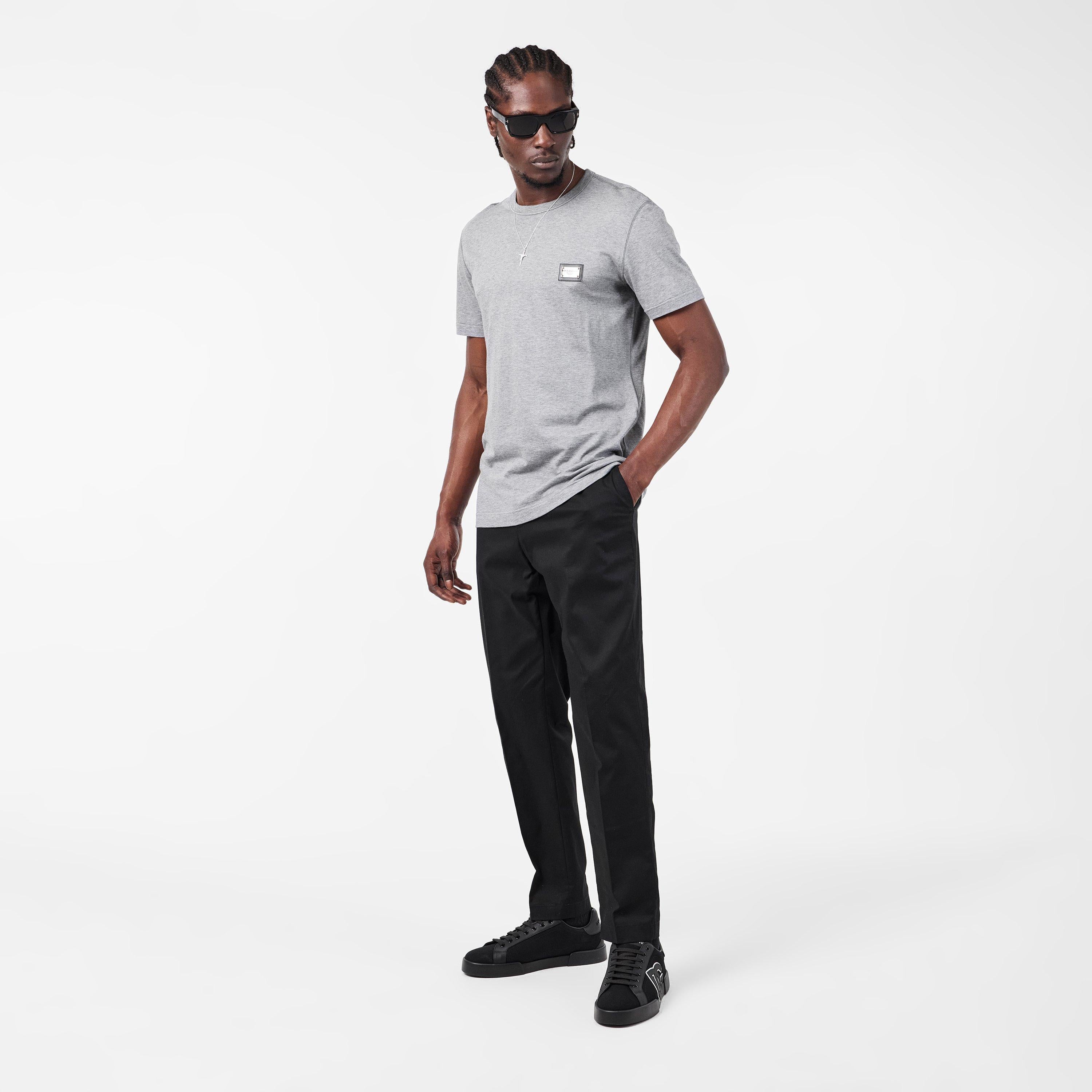 Cotton Plate T-Shirt