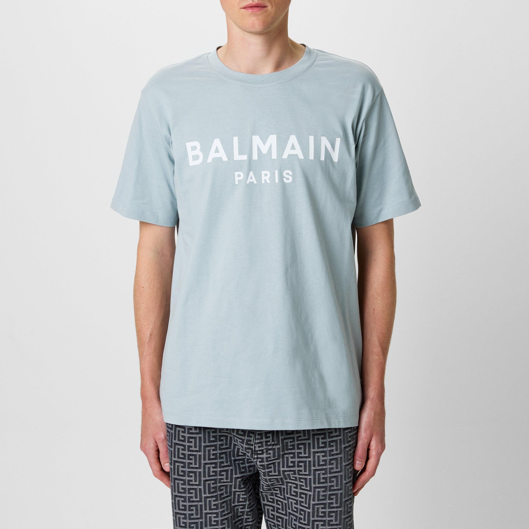Men's Paris Print Logo Cotton T-Shirt