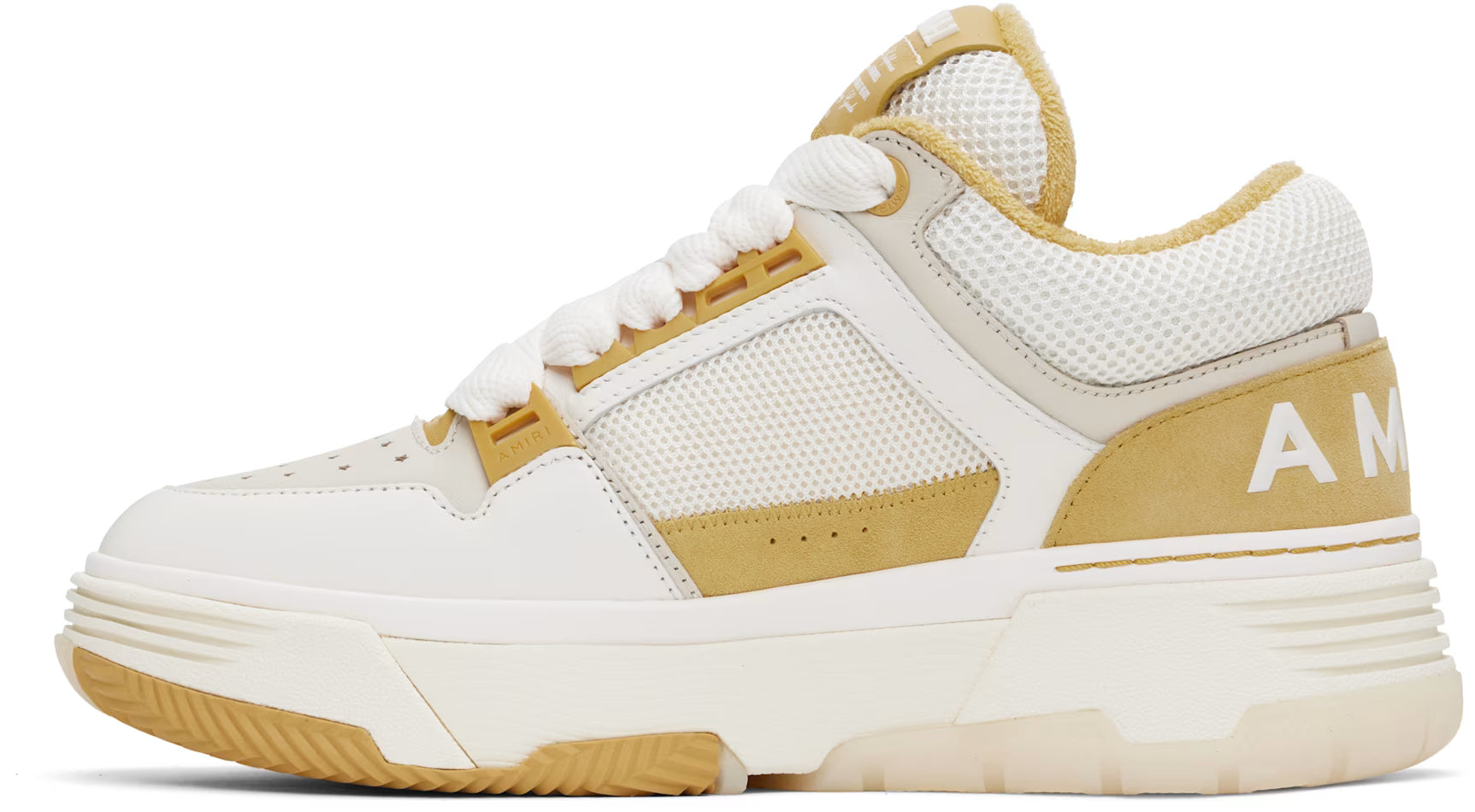 White & Yellow MA-1 Sneakers