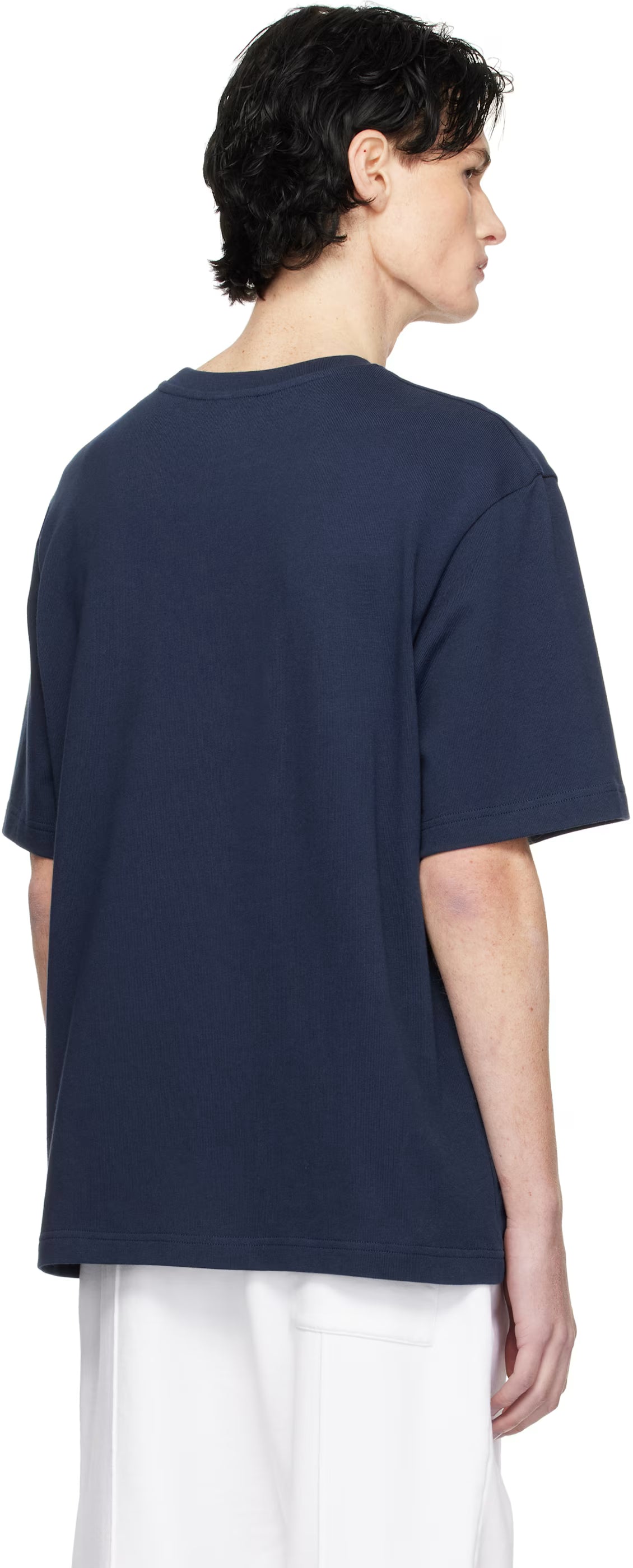 Navy Greek Temple Patch T-shirt