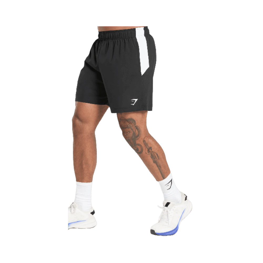Gymshark Sport Panel 7" Shorts Black/White