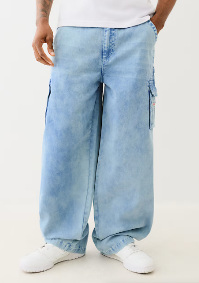 DENIM BIG T UTILITY CARGO PANT