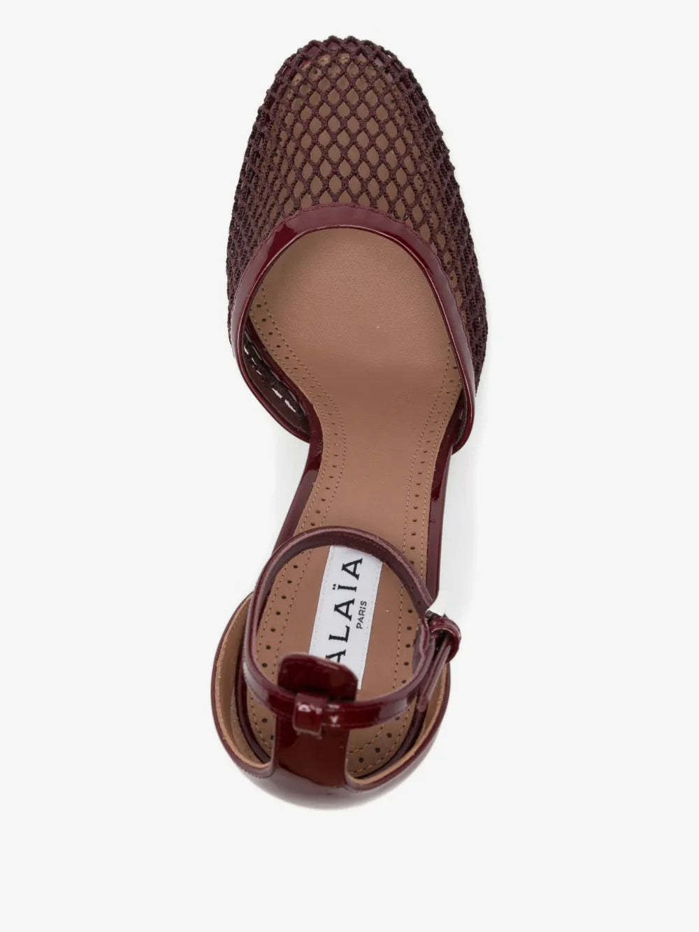 Alaïa 90mm ankle-strap mesh pumps